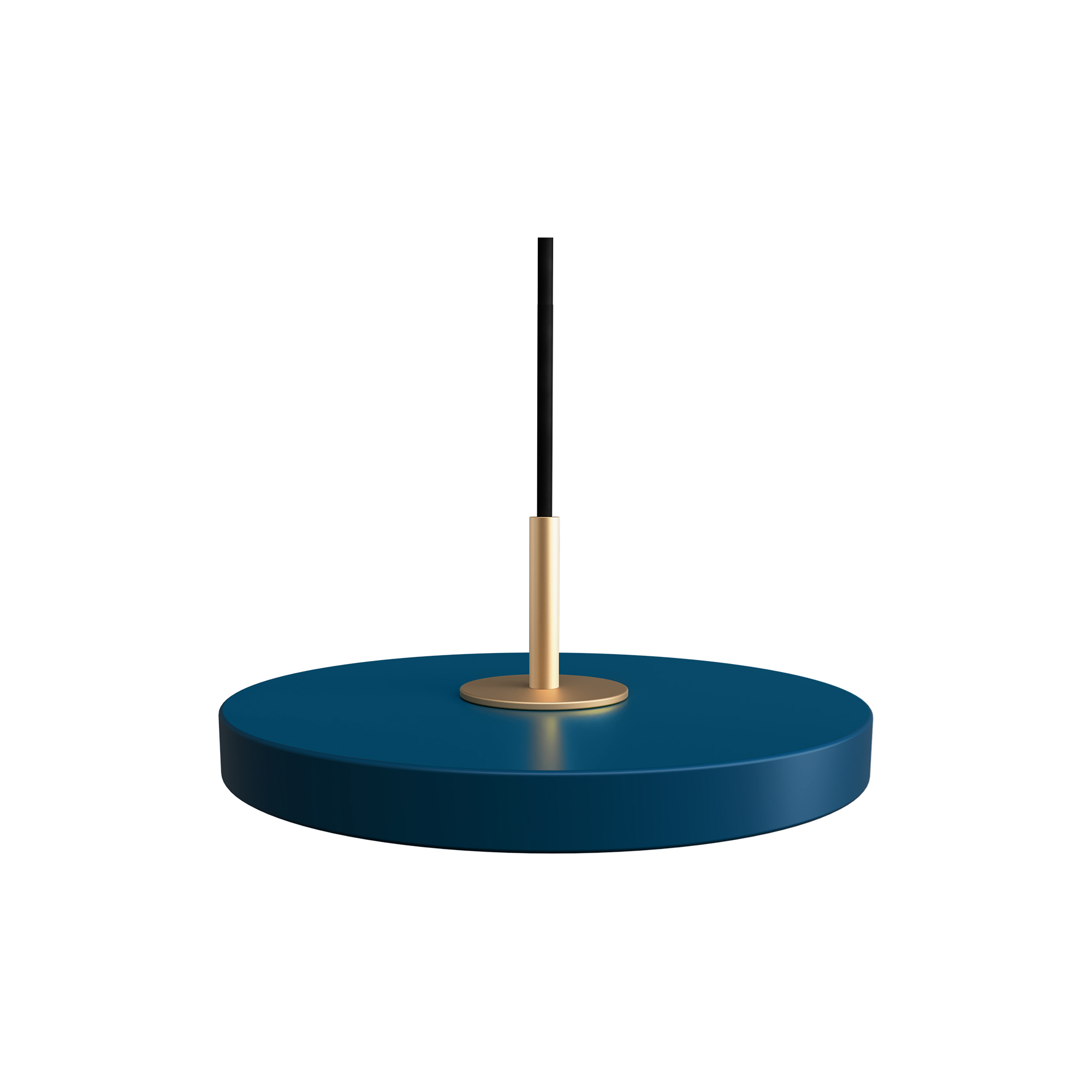 UMAGE - Asteria Micro Pendant, petrol blue/brass