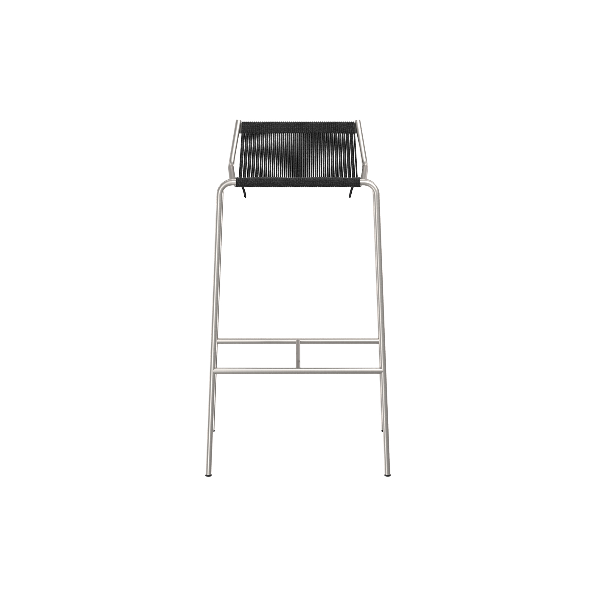 Thorup Copenhagen - Noel Bar Chair, steel/black - H77 cm