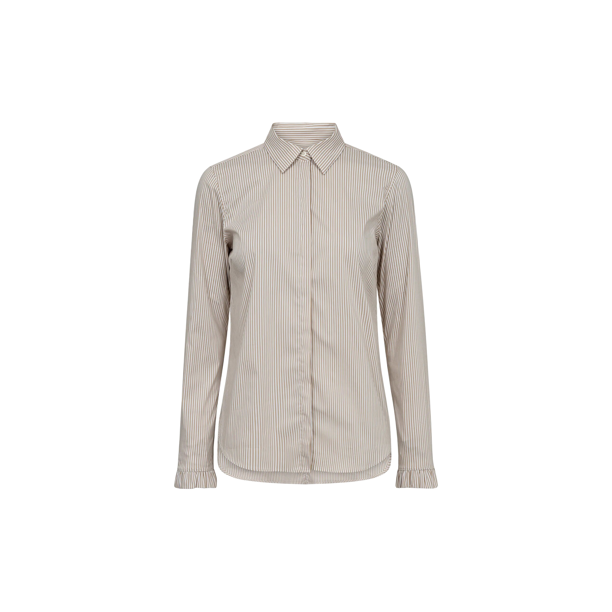 MOS MOSH - MMMattie Flip Stripe Shirt, safari - Str. XS