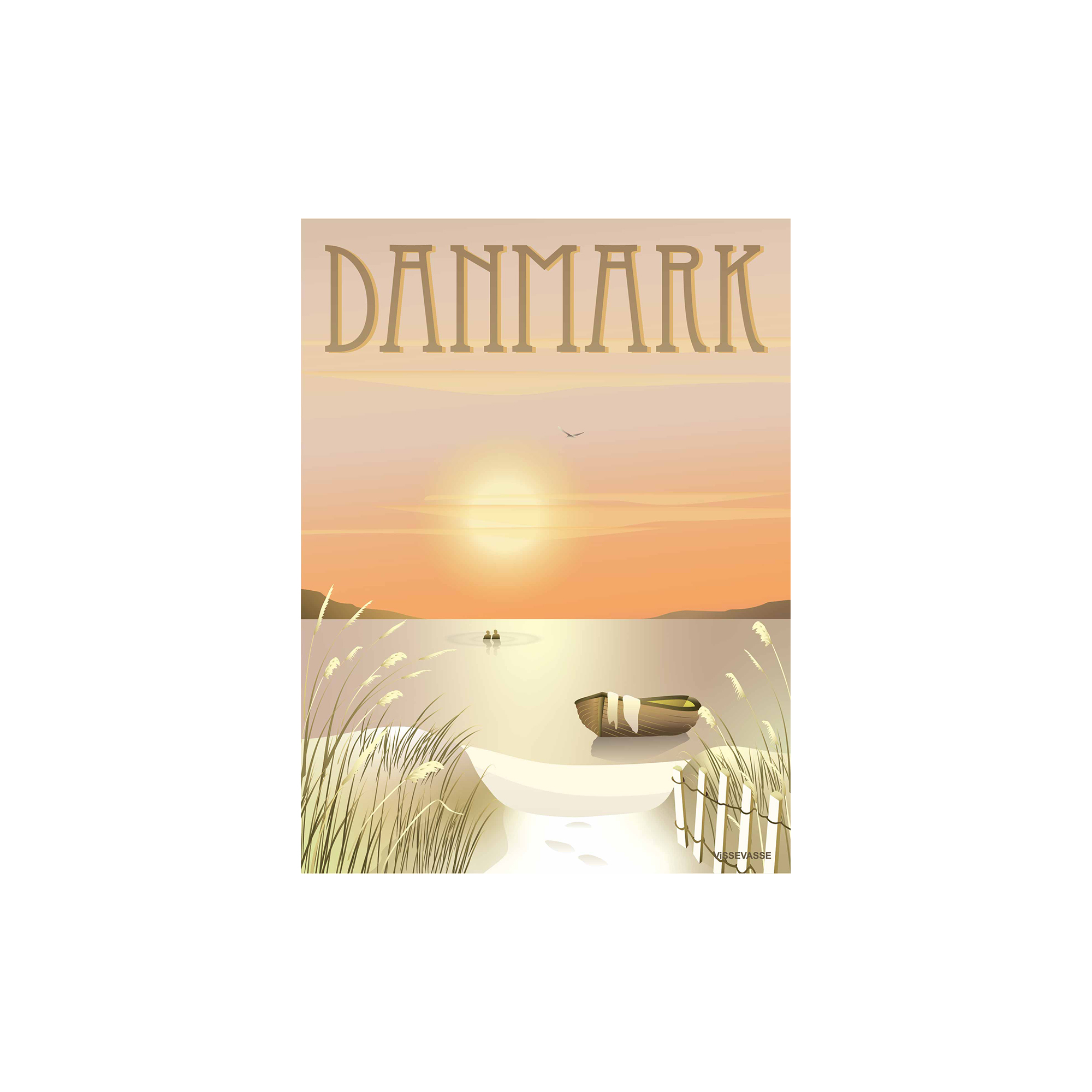 ViSSEVASSE - DANMARK klitterne plakat - 50x70 cm
