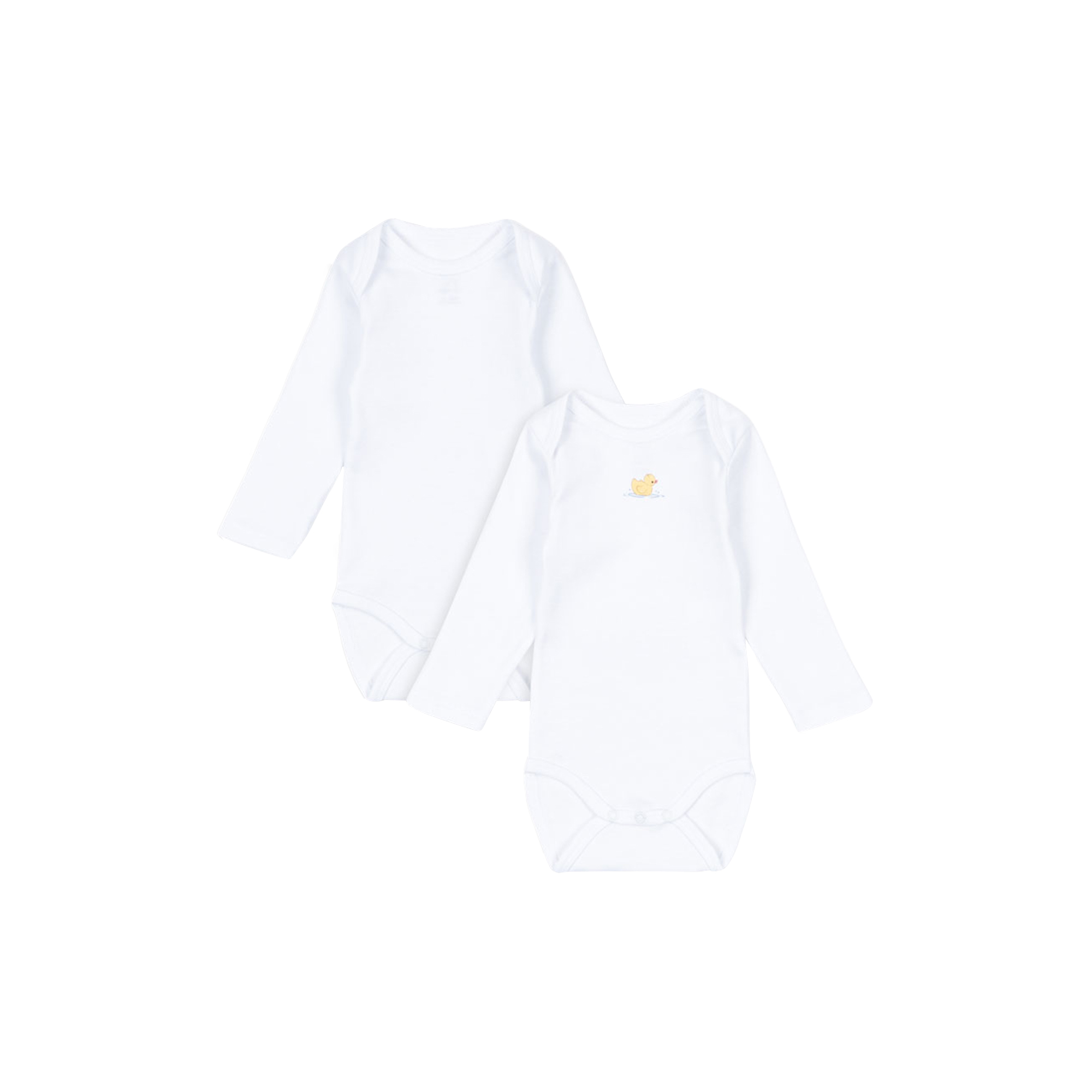 Konges Sløjd - Piscina 2-pack LS Body, optic white, Fanga Fontana - Str. 18M