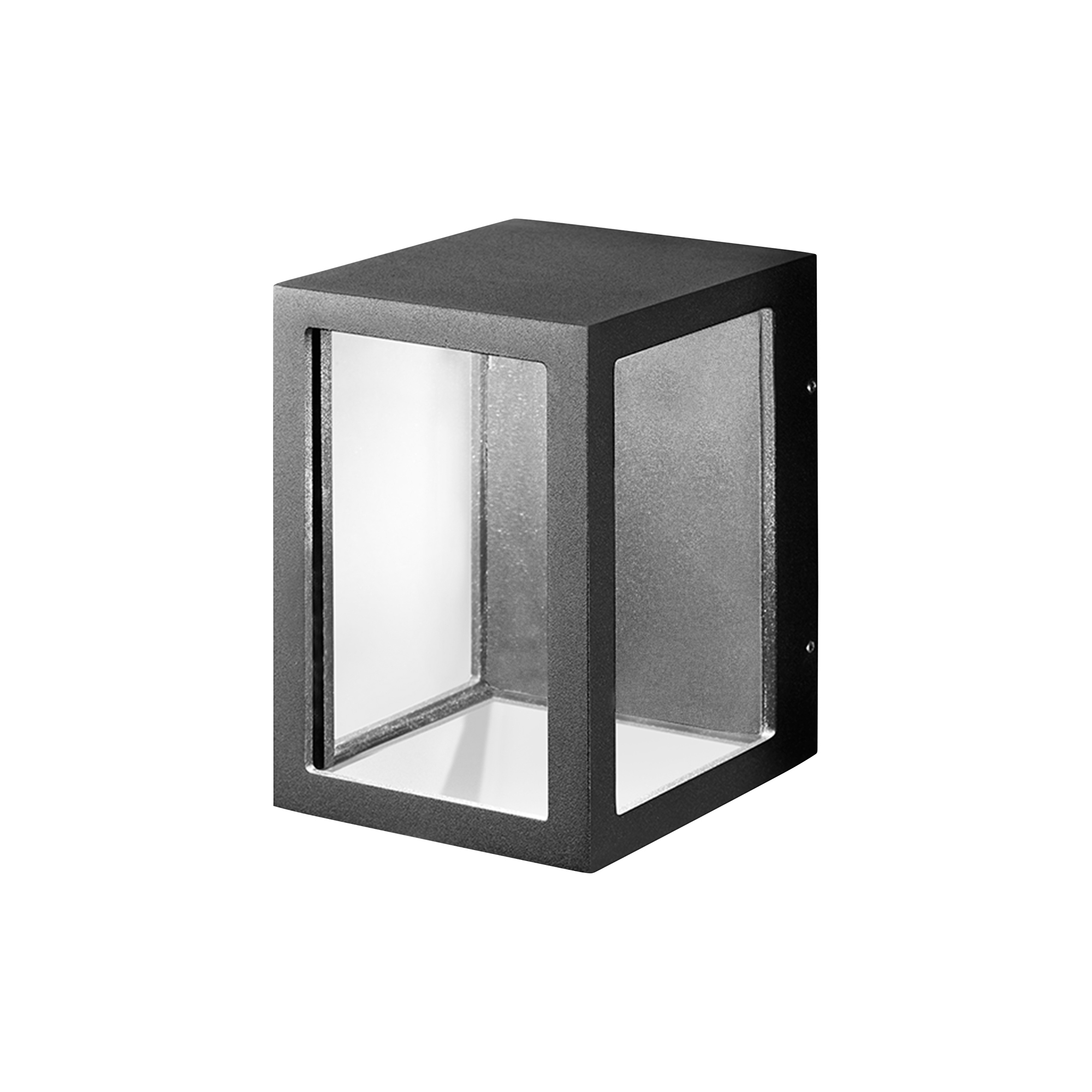 LIGHT-POINT - LANTERN W1 væglanterne, sort - H: 14 x B: 11,2 x D: 10,5 cm.