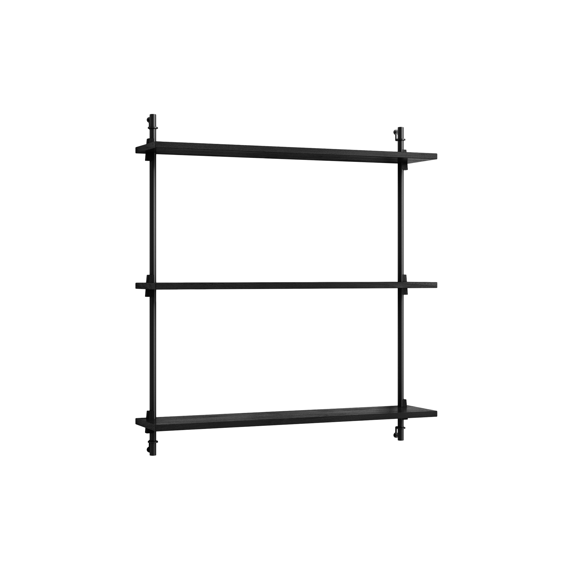 MOEBE - Wall Shelving Standard, black/black