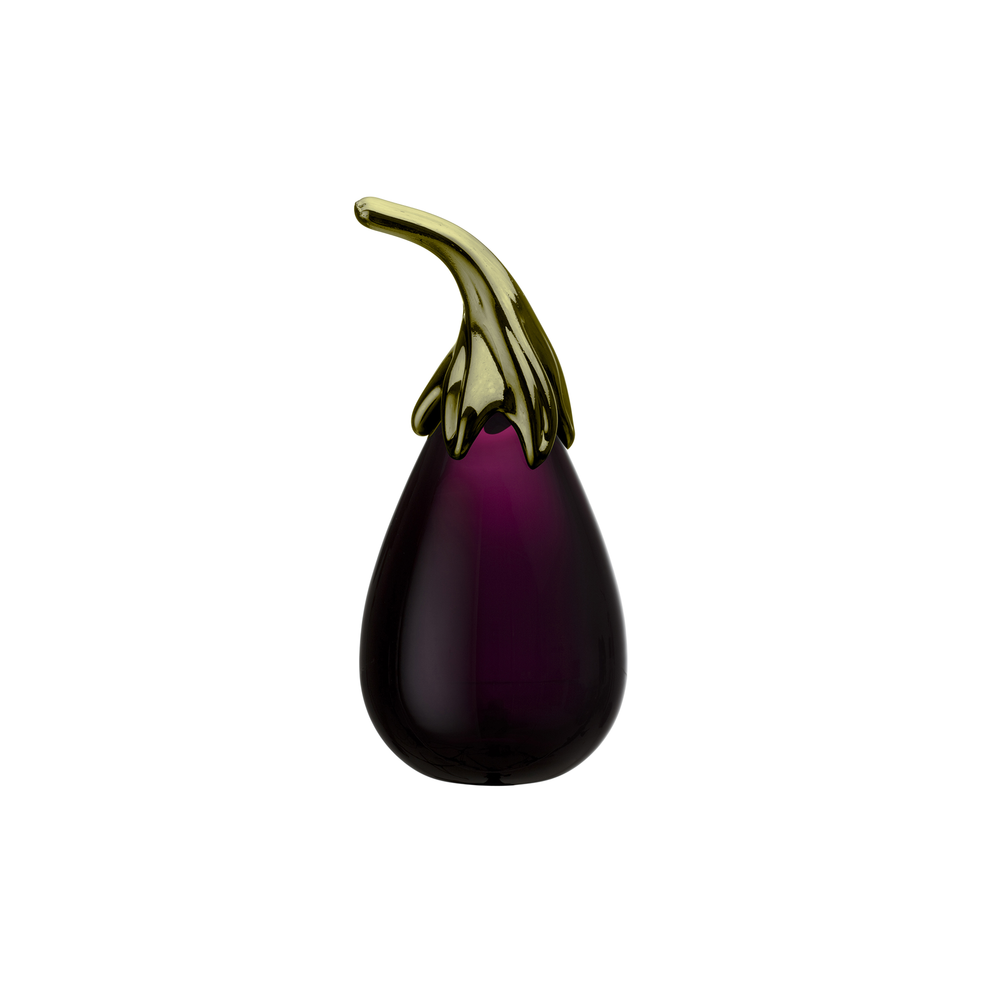Iittala - Aubergine glasfigur, lilac, Oiva Toikka Collection