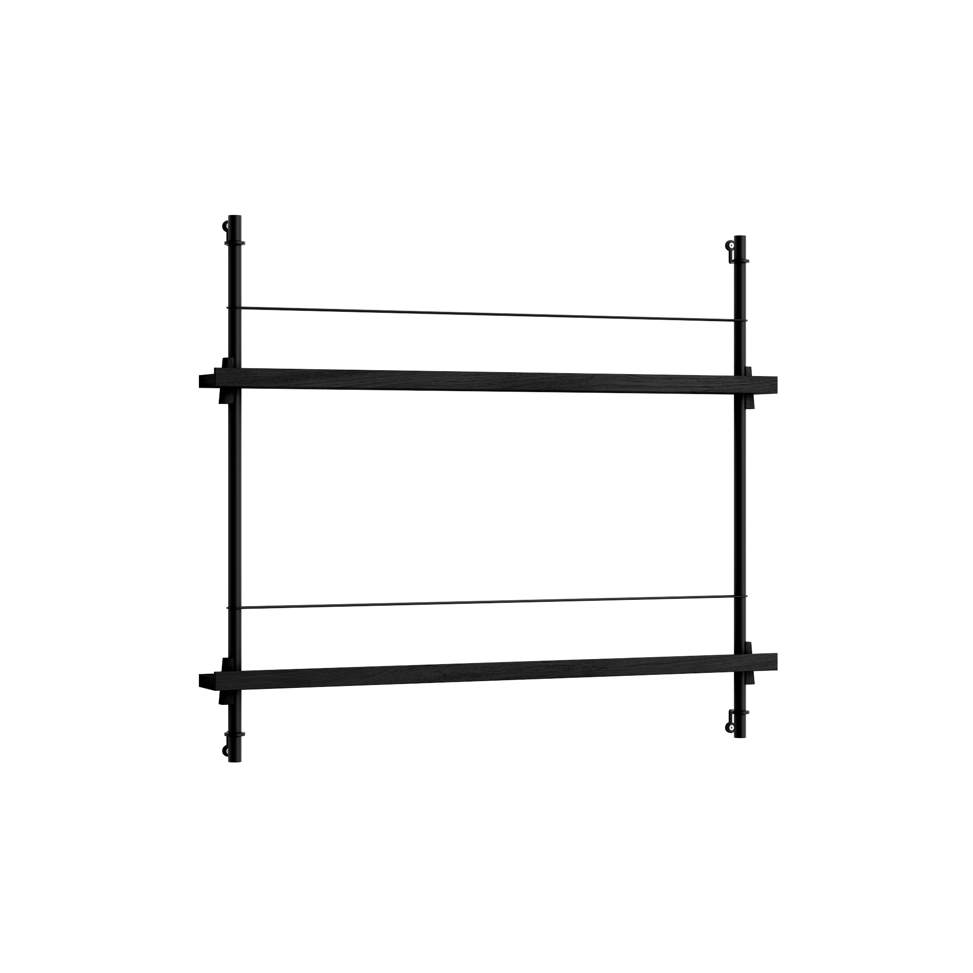 MOEBE - Magazine Shelving Small, black/black