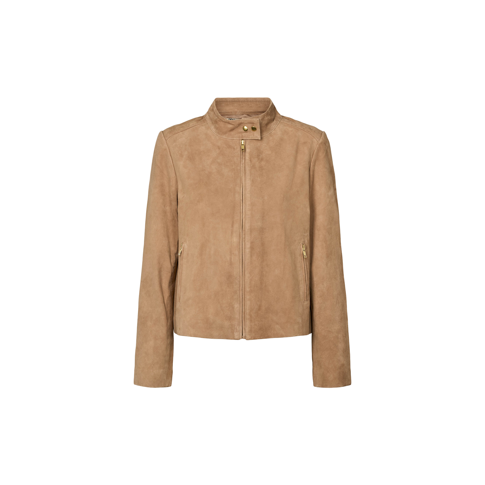 PBO - 1014PBOVidana suede jacket, camel - Str. 42
