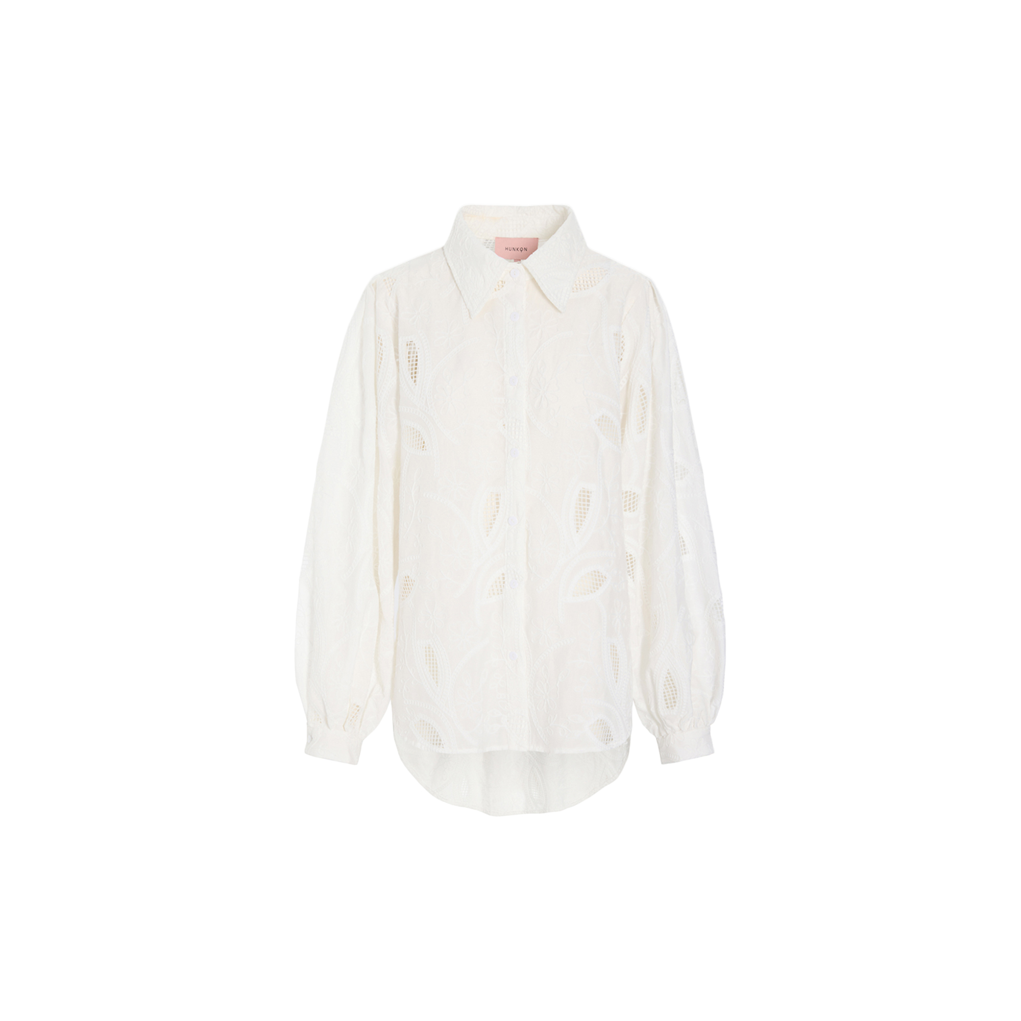 HUNKØN - Orla Shirt, white - Str. M