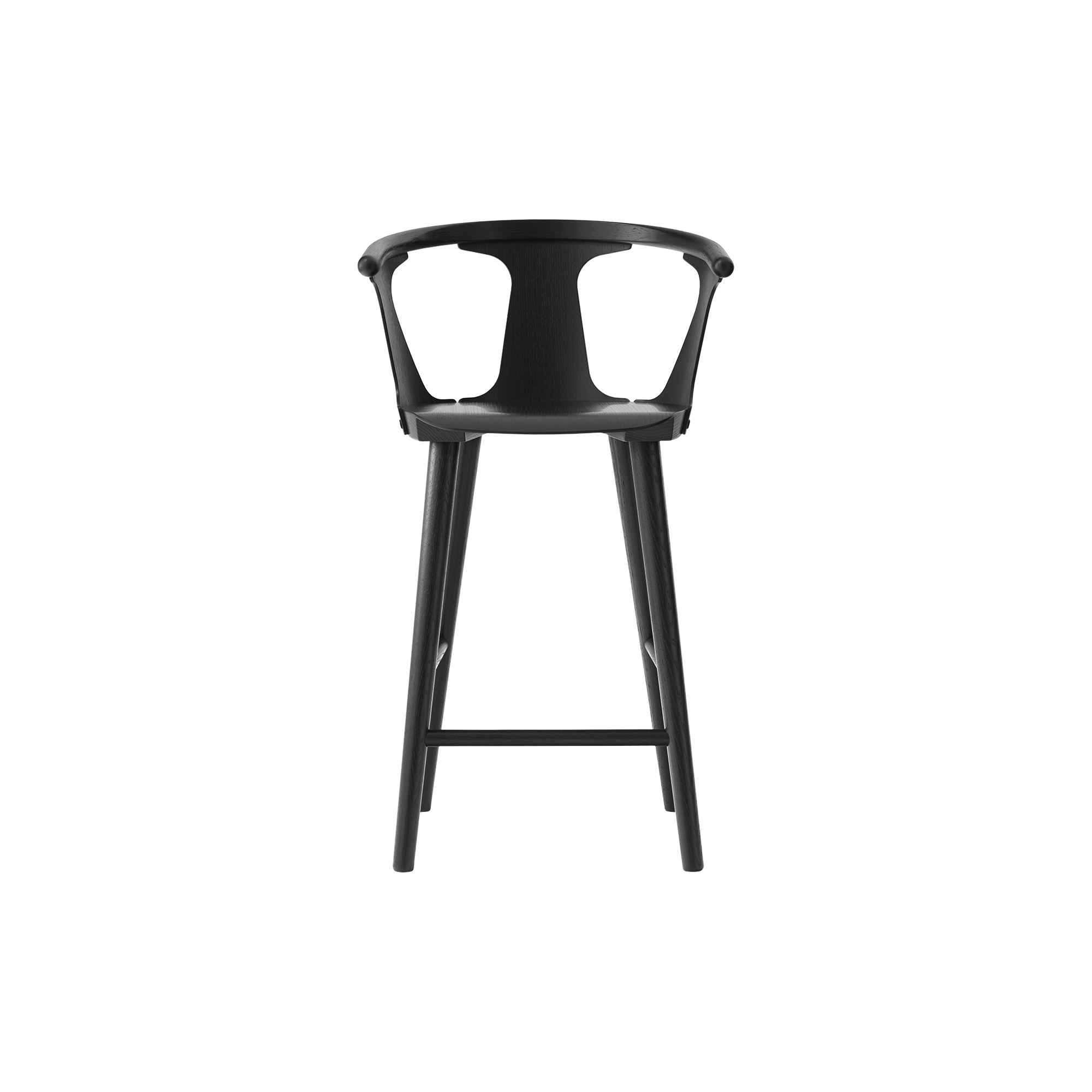 &Tradition - In Between SK7 barstol, sort - H: 92 x B: 58 x D: 54 cm.