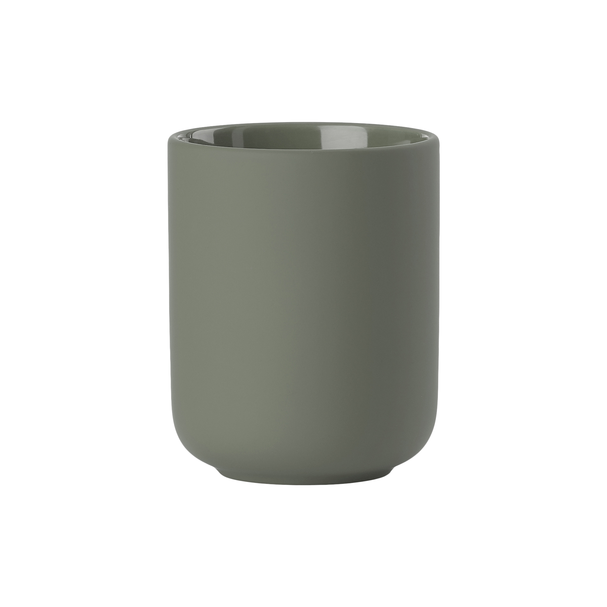 Zone Denmark - Ume tandbørstekrus, olive green - H: 10,3 cm.