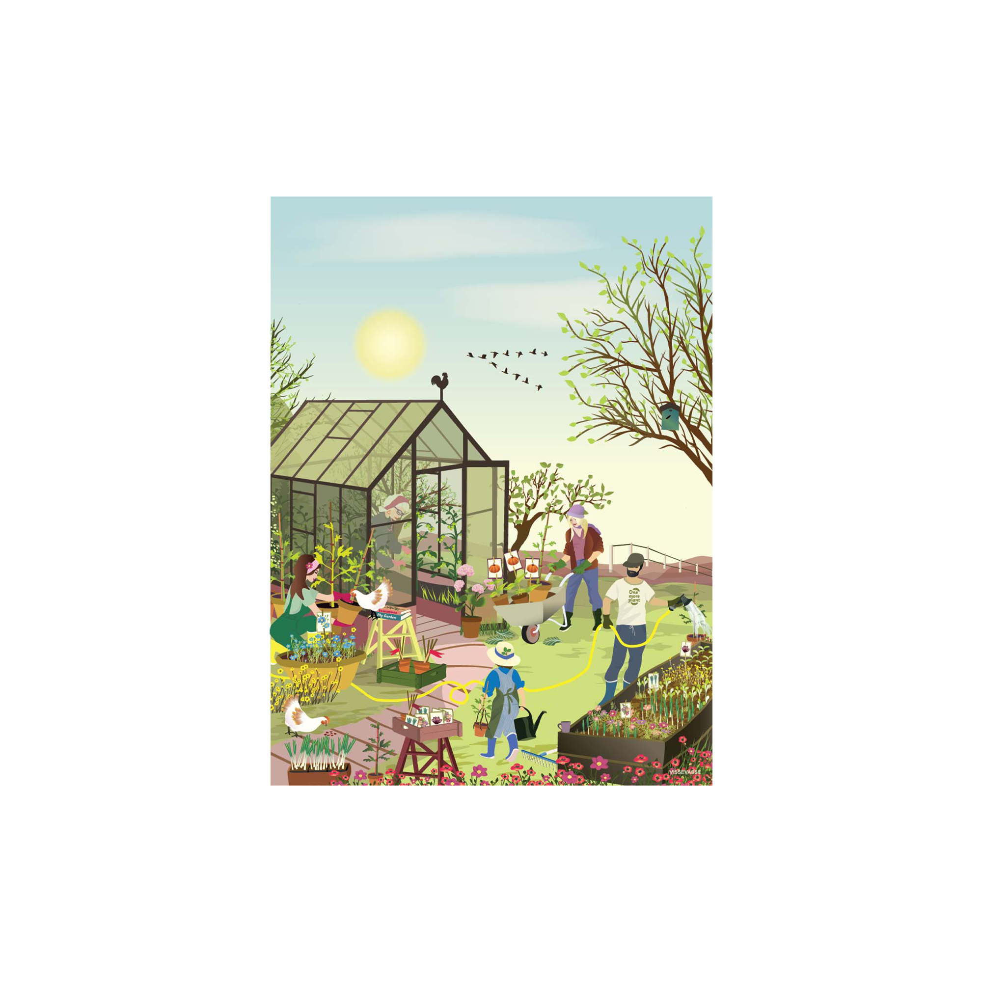ViSSEVASSE - Spring Feeling plakat - 30x40 cm