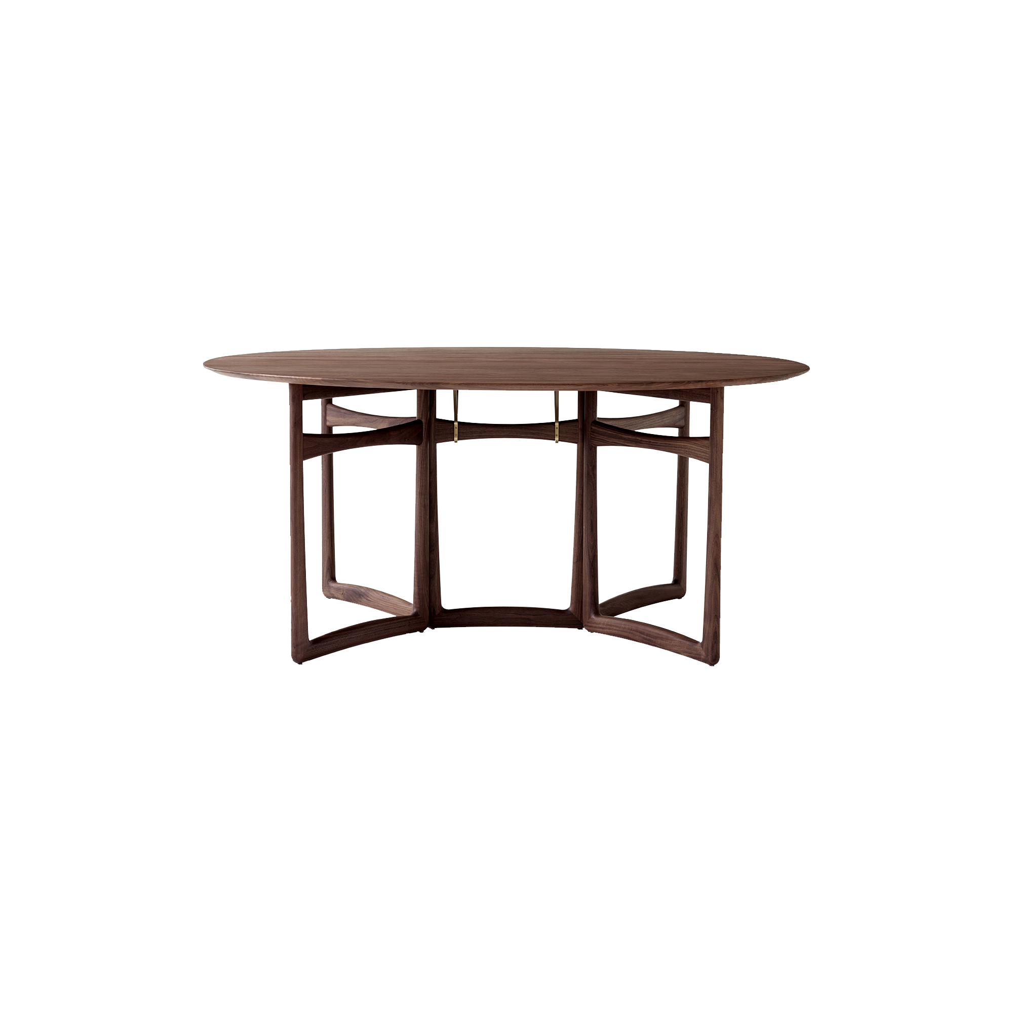 &Tradition - Drop Leaf HM6 spisebord, olieret valnød - H: 73 x B: 163 x D: 142 cm.
