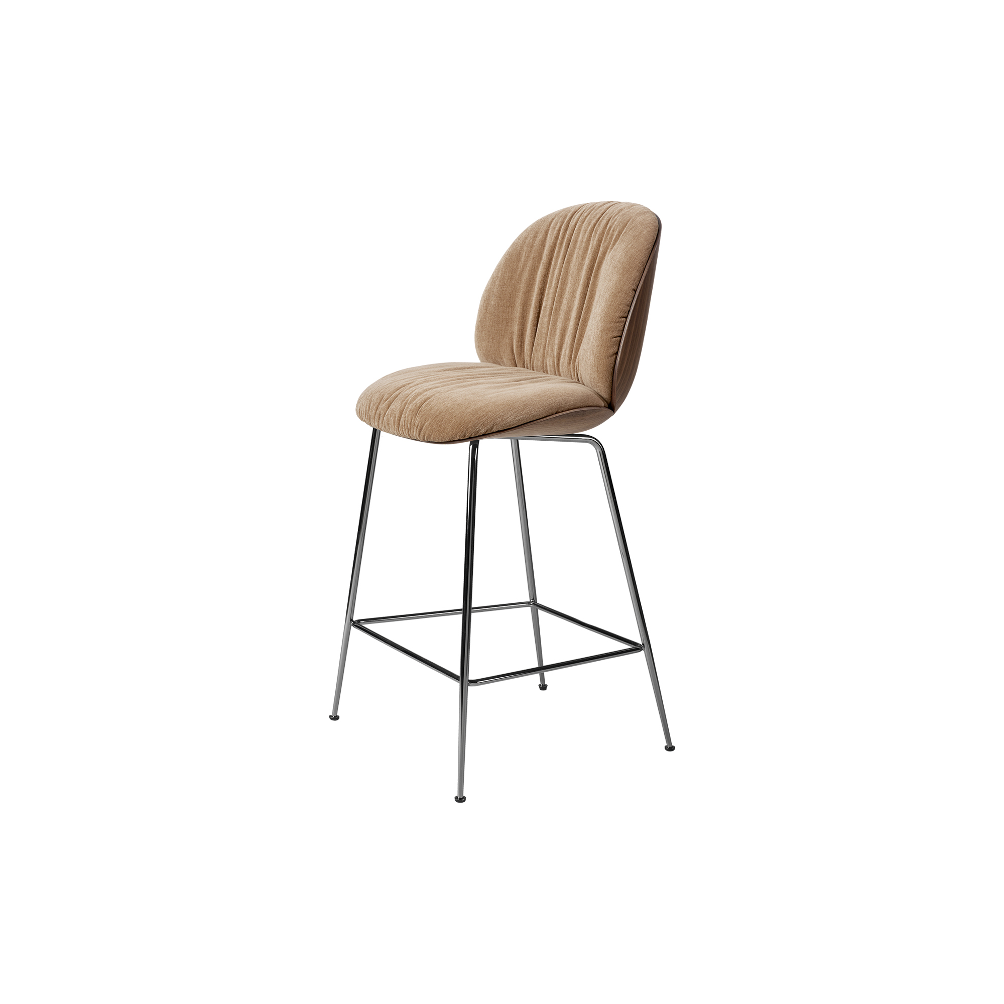 GUBI - Beetle Soft Counter Chair Front Upholstered, belsuede special