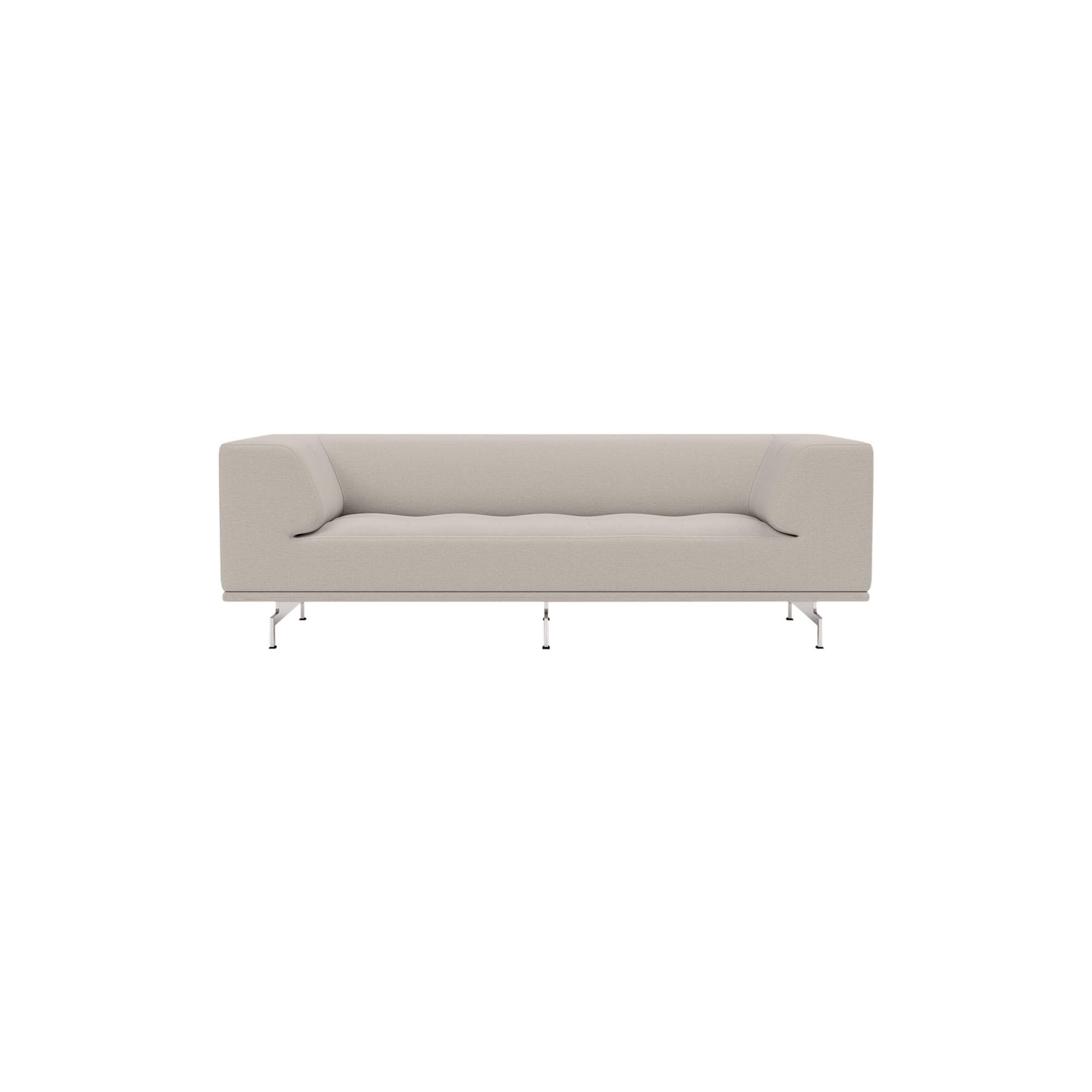 Fredericia Furniture - 4510 Delphi sofa, Steelcut Trio 213/aluminium - H: 66 x L: 205 x D: 85 cm.