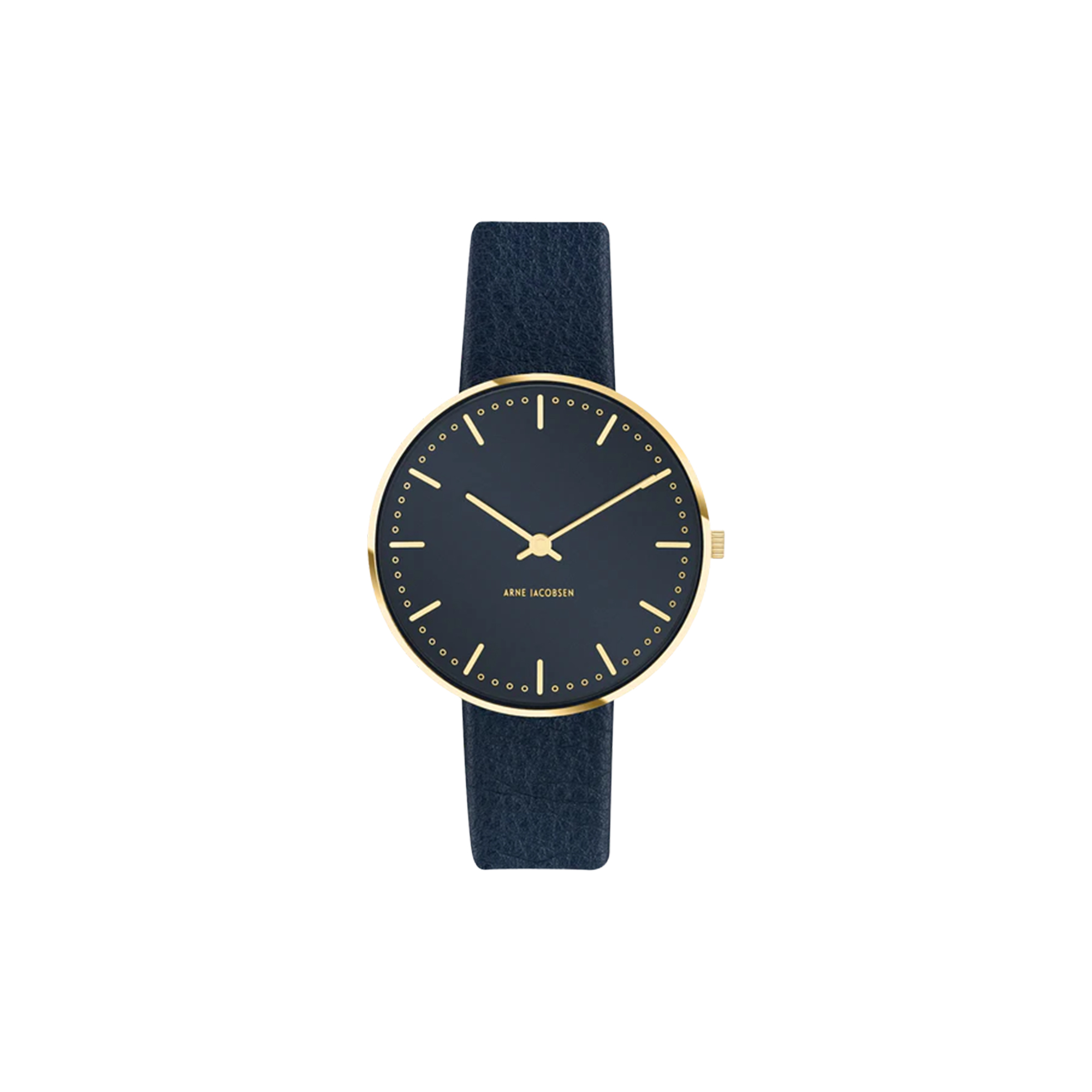 Arne Jacobsen Watches - City Hall armbåndsur, oxford blue/steel/oxford blue - 34mm