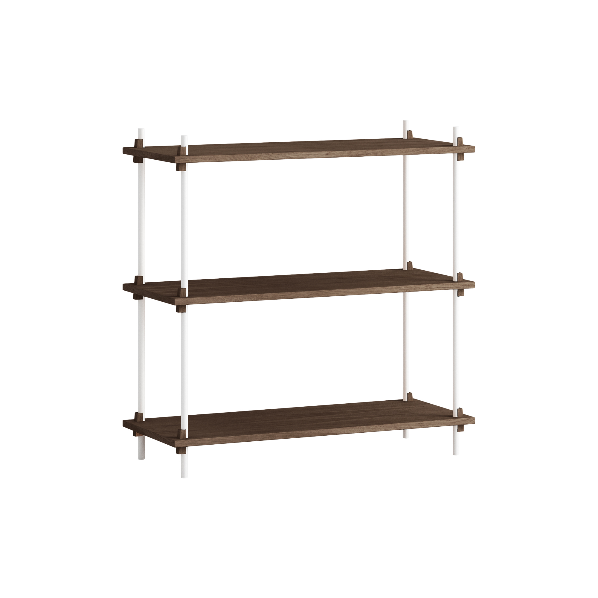 MOEBE - Shelving Classic Standard, smoked oak/white