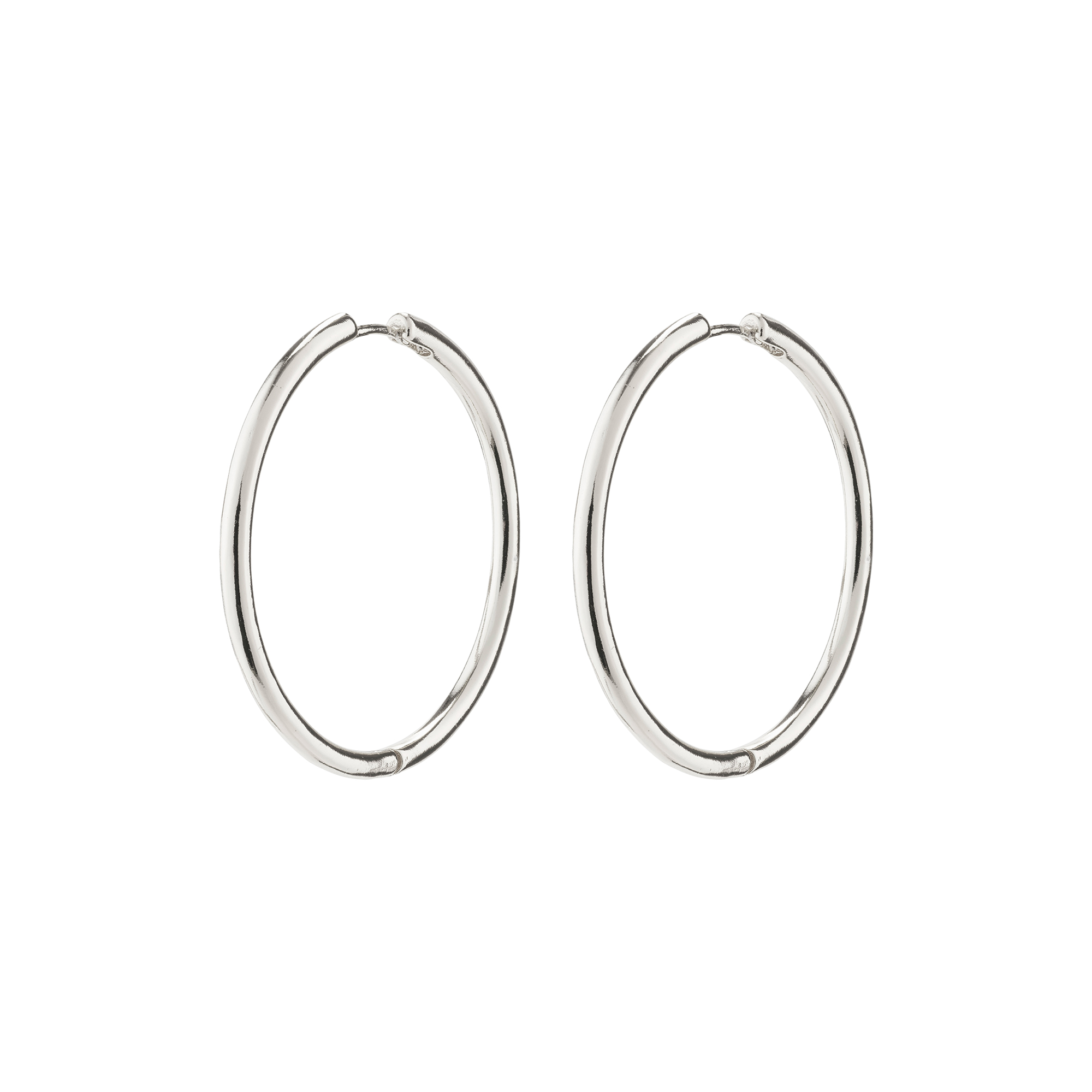 Pilgrim - EANNA recycled maxi hoops, sølvbelagt
