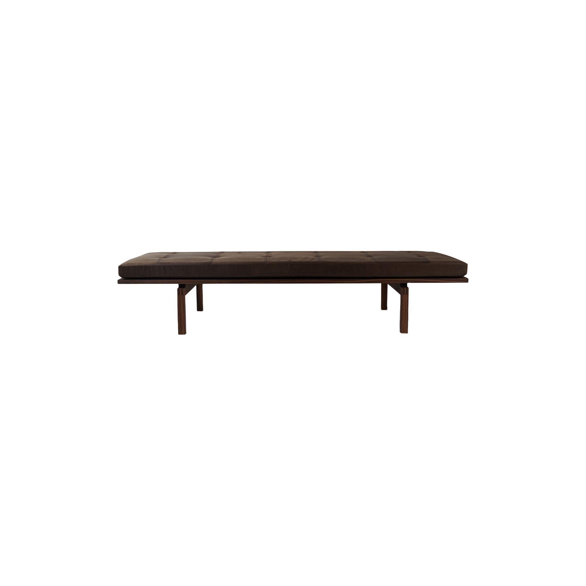 Bernh. Pedersen & Søn - BPS115 Daybed, oiled walnut/dark brown 21001, Daybed No. 115 - H40xL200xW90 cm