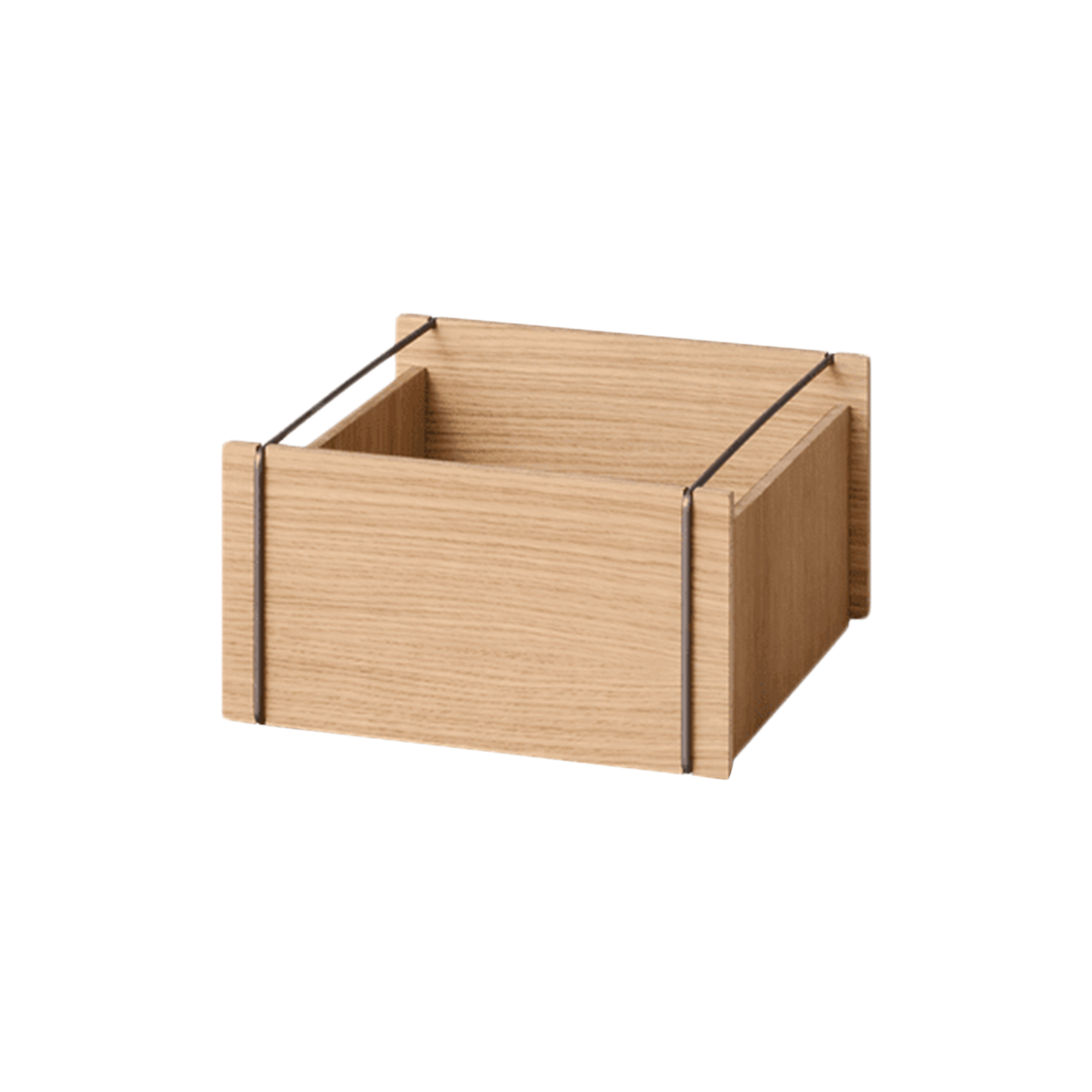 MOEBE - Storage Box | Small | Oiled Oak/Stainless Steel | Opbevaringskasse - Small1