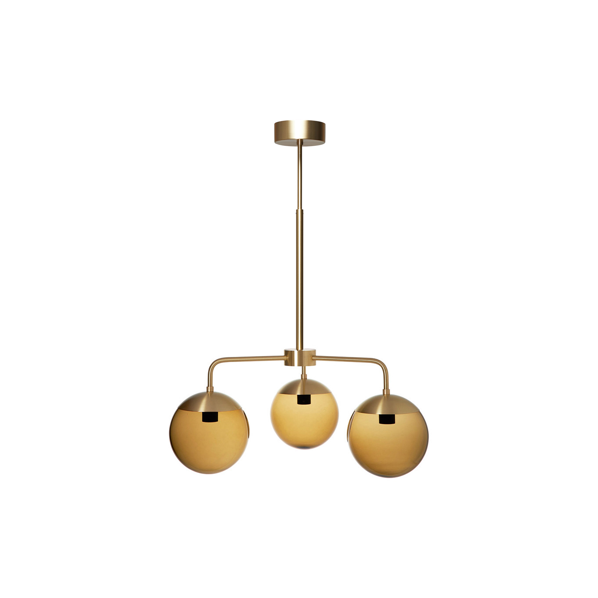 Rubn - Lord 3 Chandelier, brass/brown