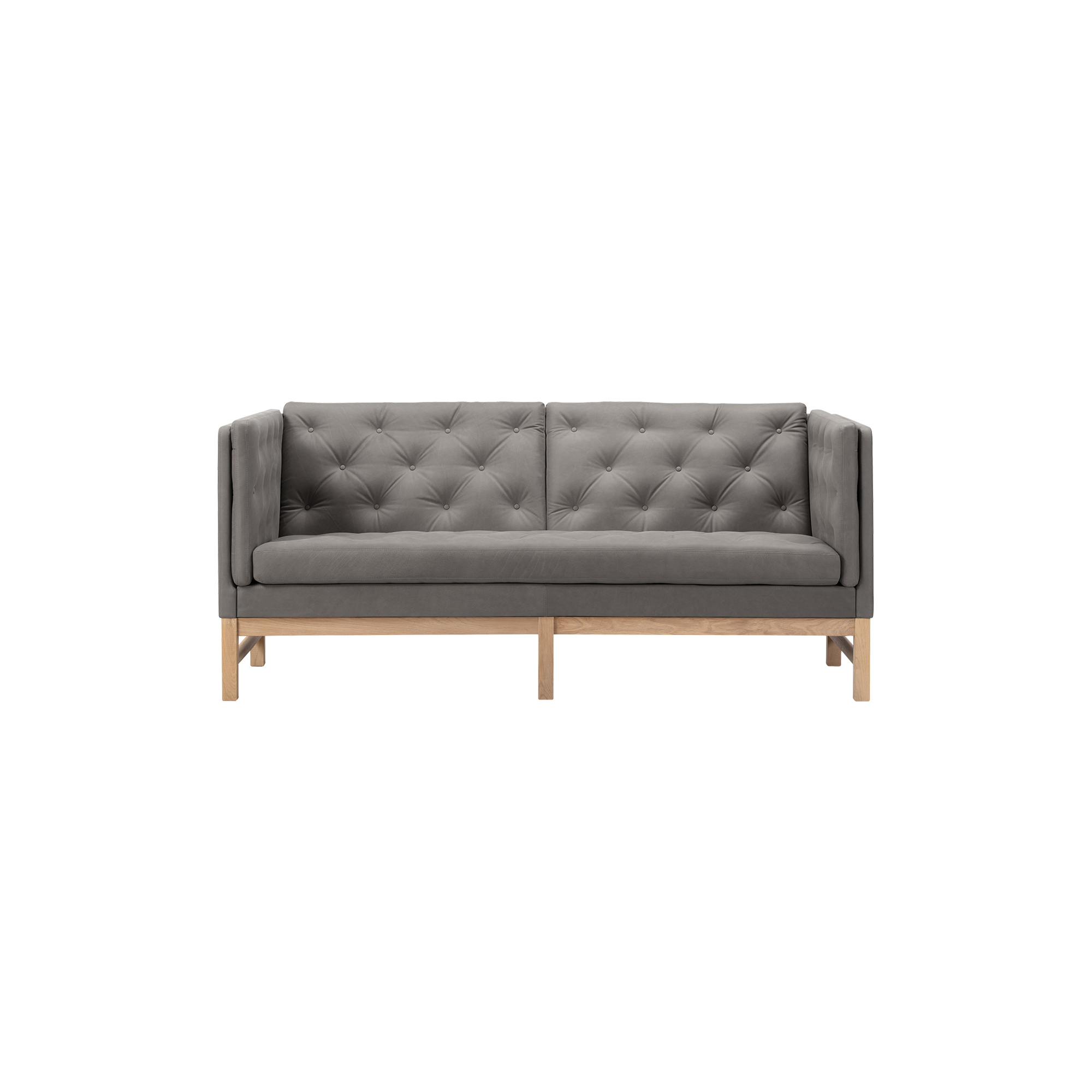 Fredericia Furniture - EJ315 2,5 pers. sofa, stone/sæbebehandlet eg