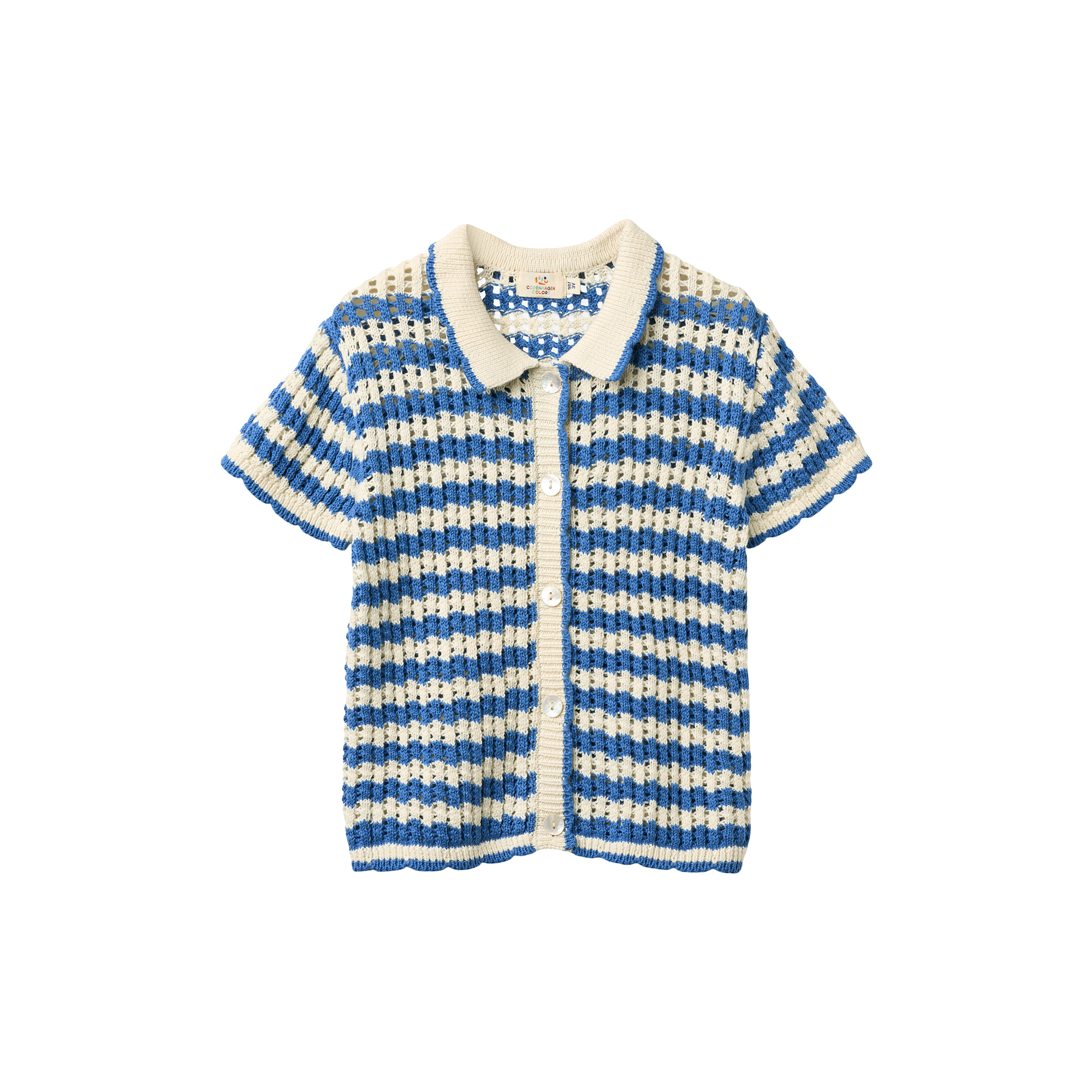 Copenhagen Colors Organics - Crochet SS Cardigan - Str. 104