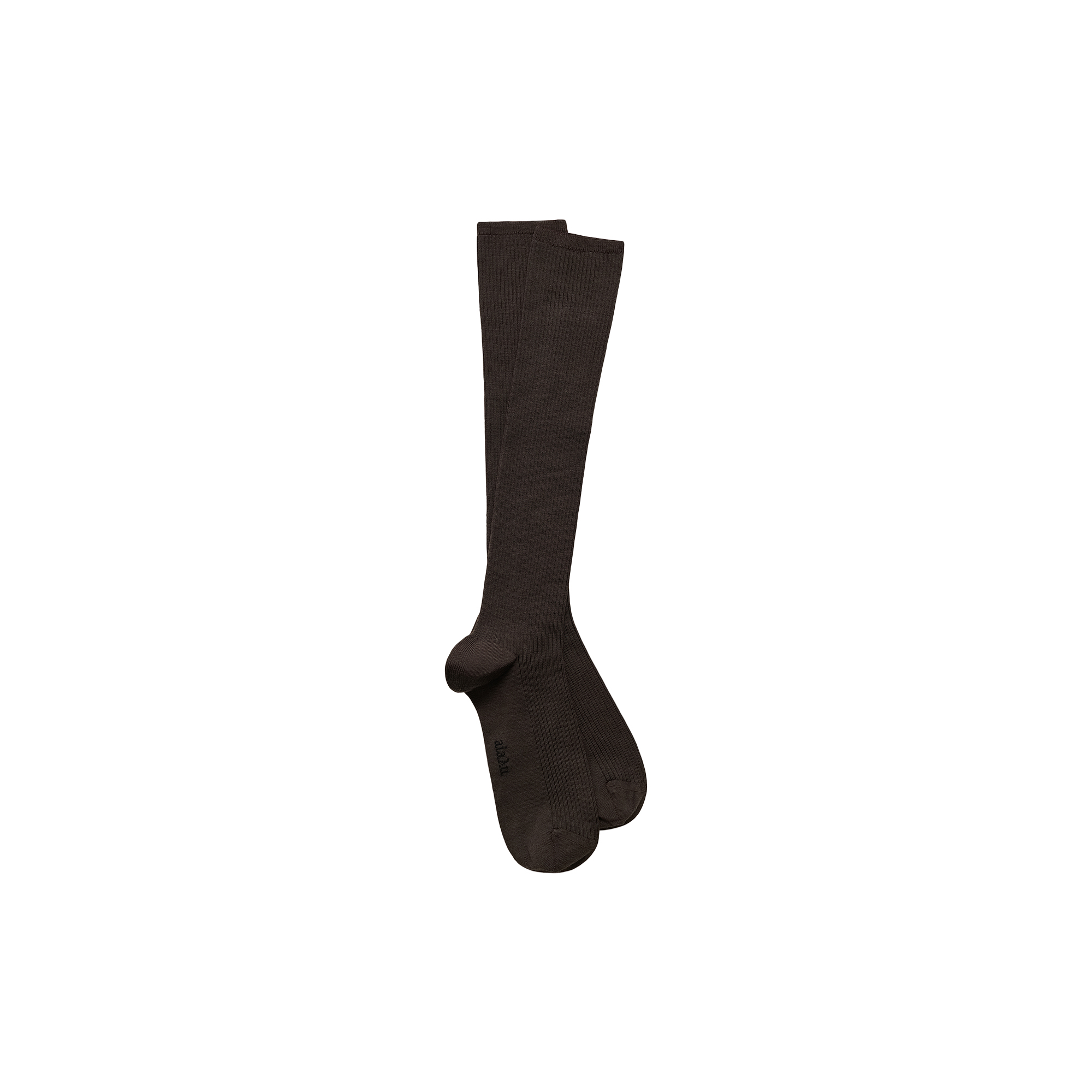 Aiayu - Wool Knee Socks II, brown - 36-38