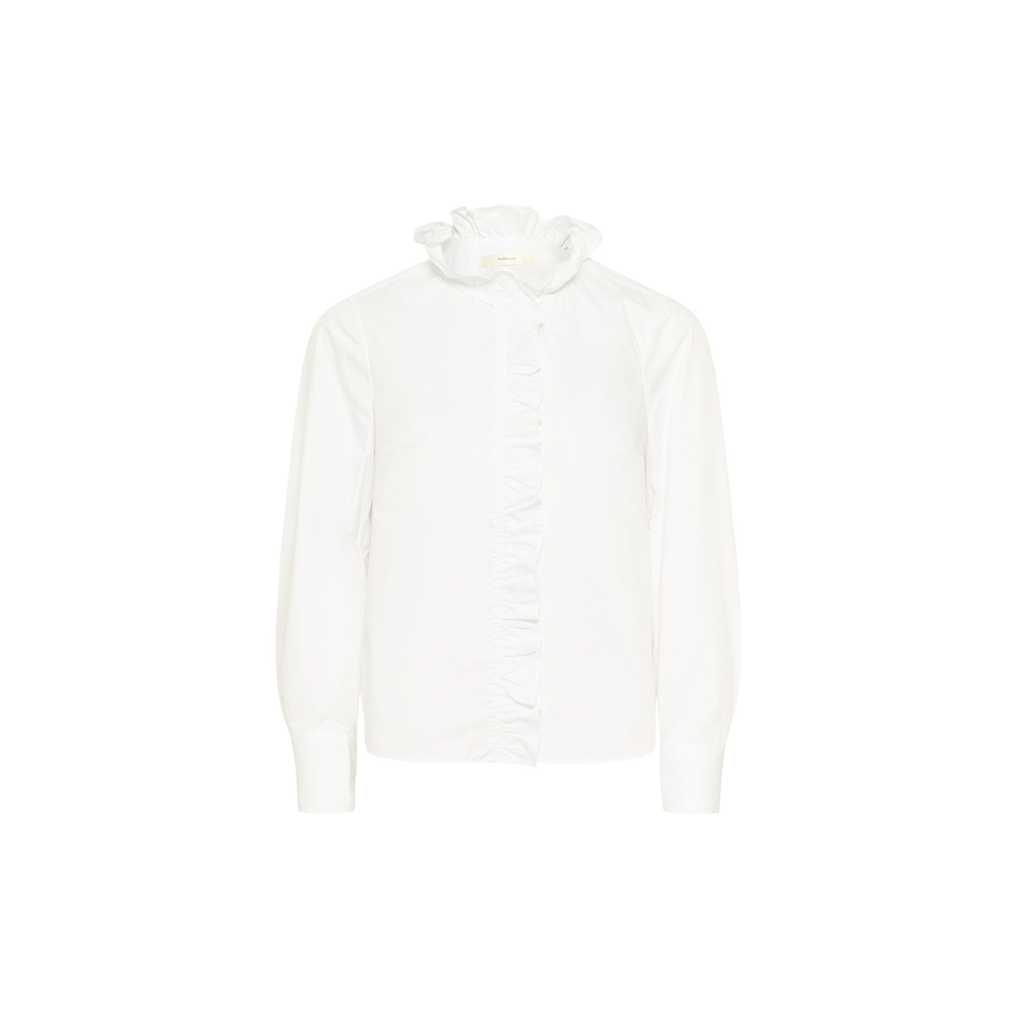 InWear - CAPELLAIW FRILL SHIRT, pure white - Str. 38