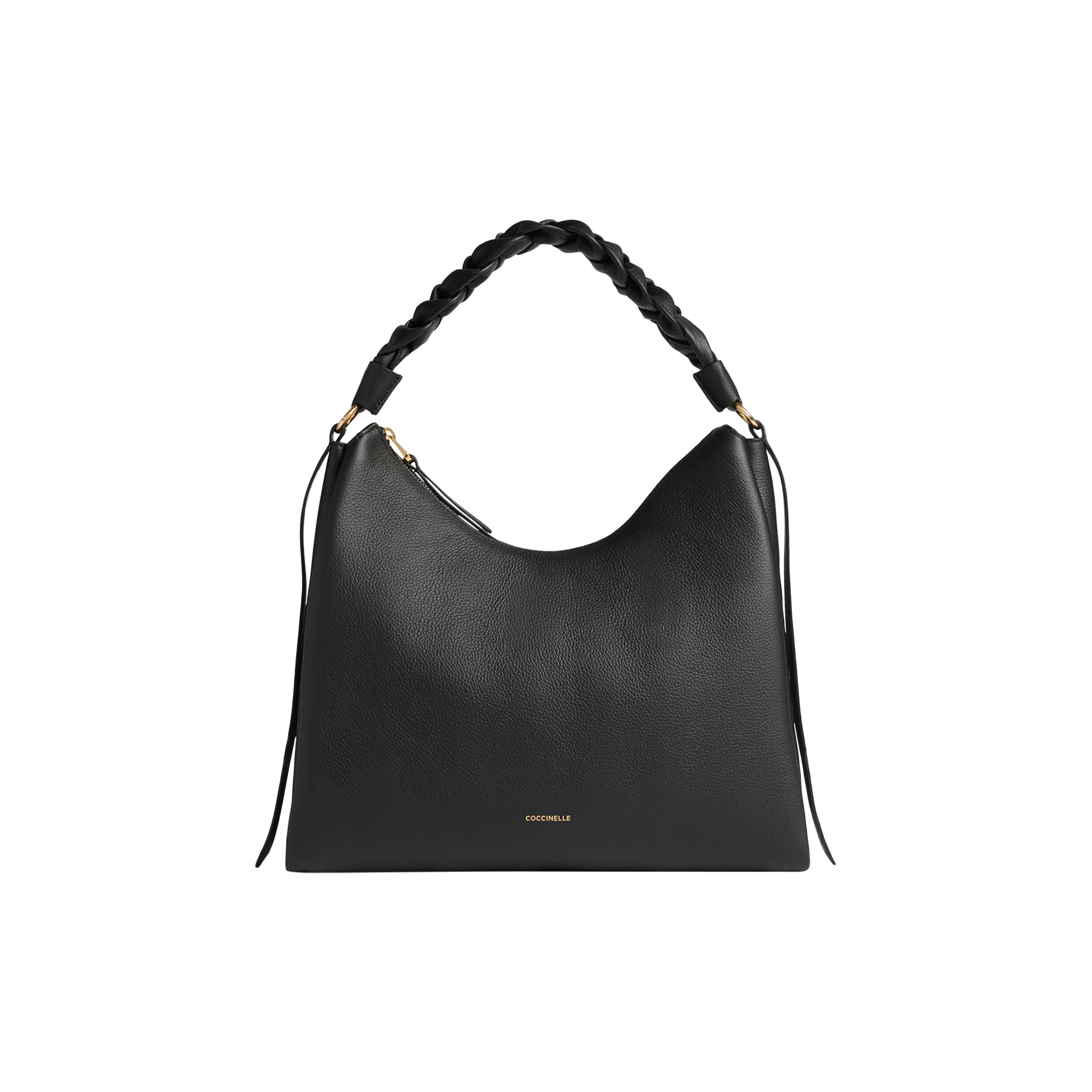 Coccinelle - Boheme Grana Double Handbag, noir/cognac