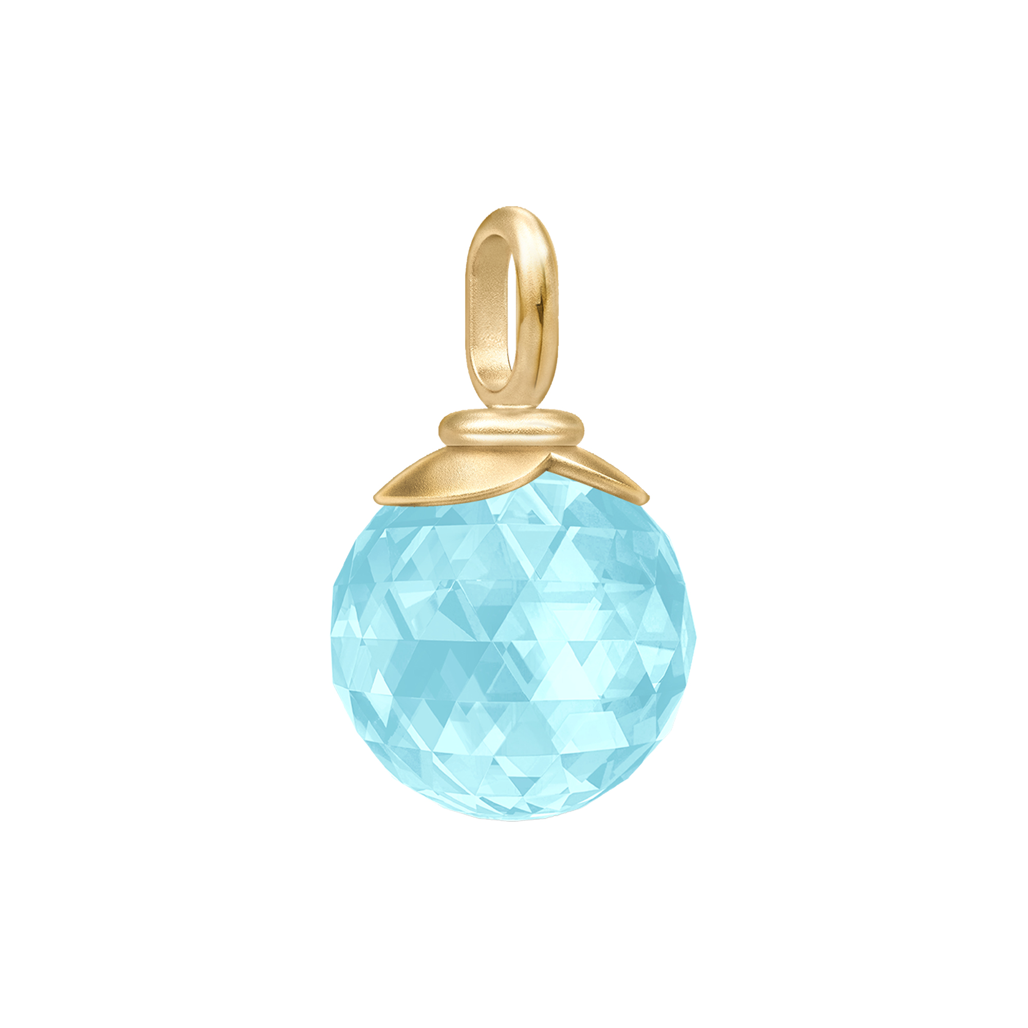 Julie Sandlau - Berry Pendant M, gold/ice blue - Medium