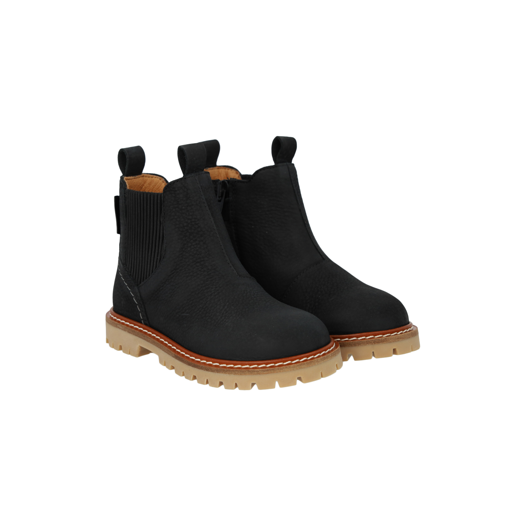 ANGULUS - Chunky Chelsea støvle, black - 25