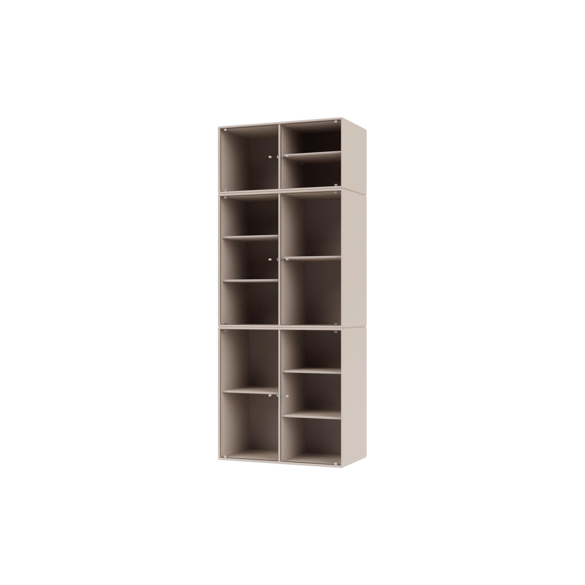 Montana Furniture - RIPPLE IV vitrineskab, 168 clay