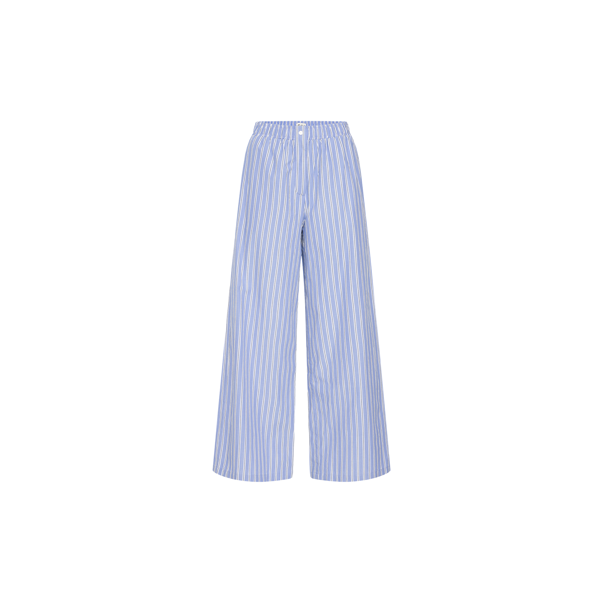 ICHI - IHFELIA Trousers, blue and white stripes - Str. 40