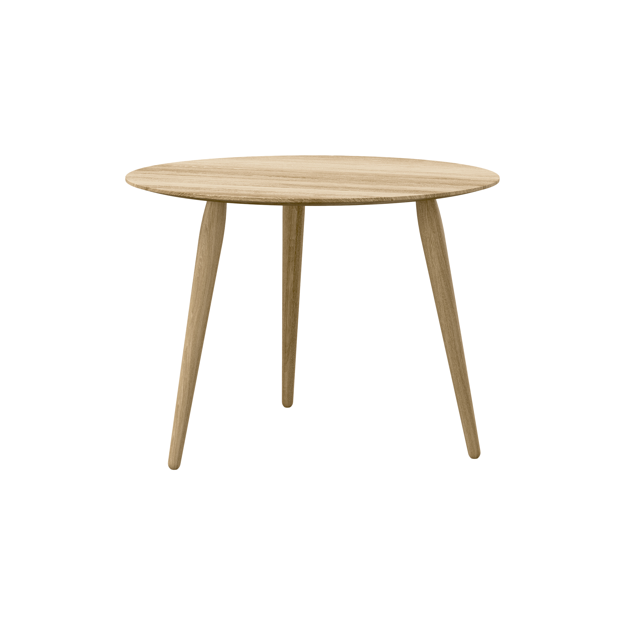 Bruunmunch Furniture - PLAYround Ø60 sofabord, naturolieret eg - H38 cm