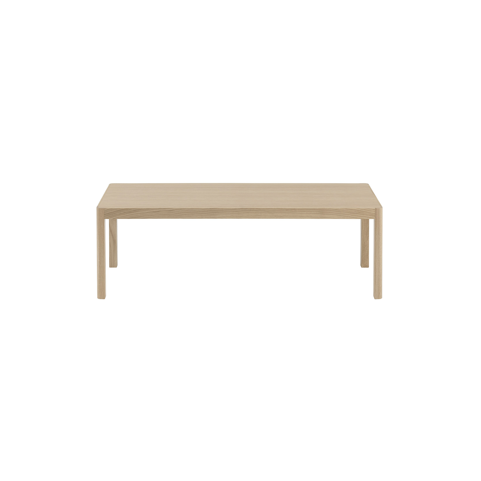 Muuto - Workshop Coffee Table, oak veneer/oak, Outline - 120x43 cm
