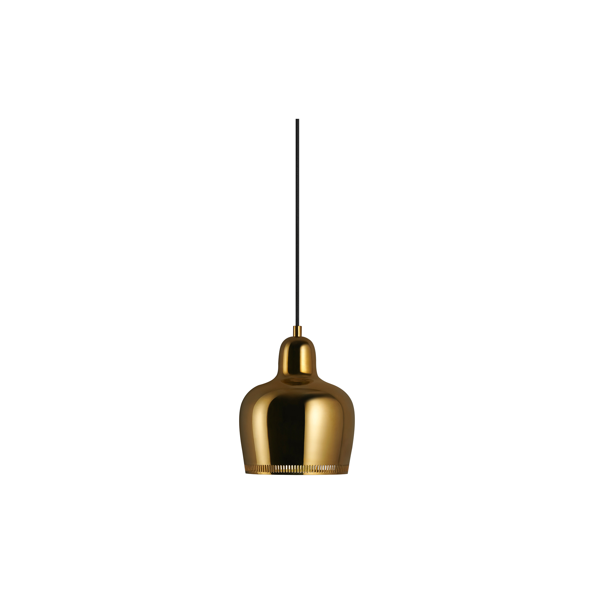 Artek - Pendant Light A330S “Golden Bell“, unvarnished brass