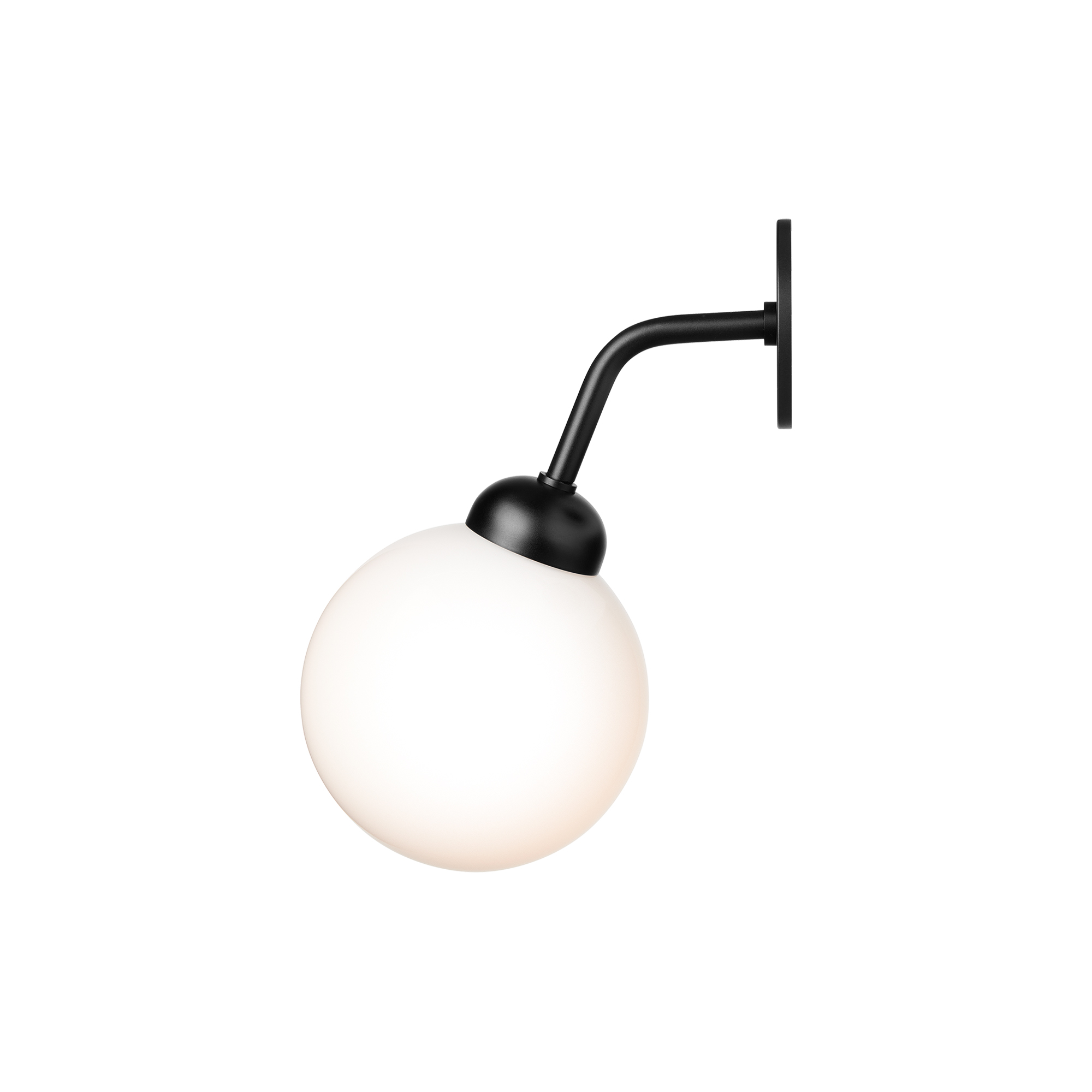 Nuura - Apiales Hard-wired Wall Lamp, satin black/opal