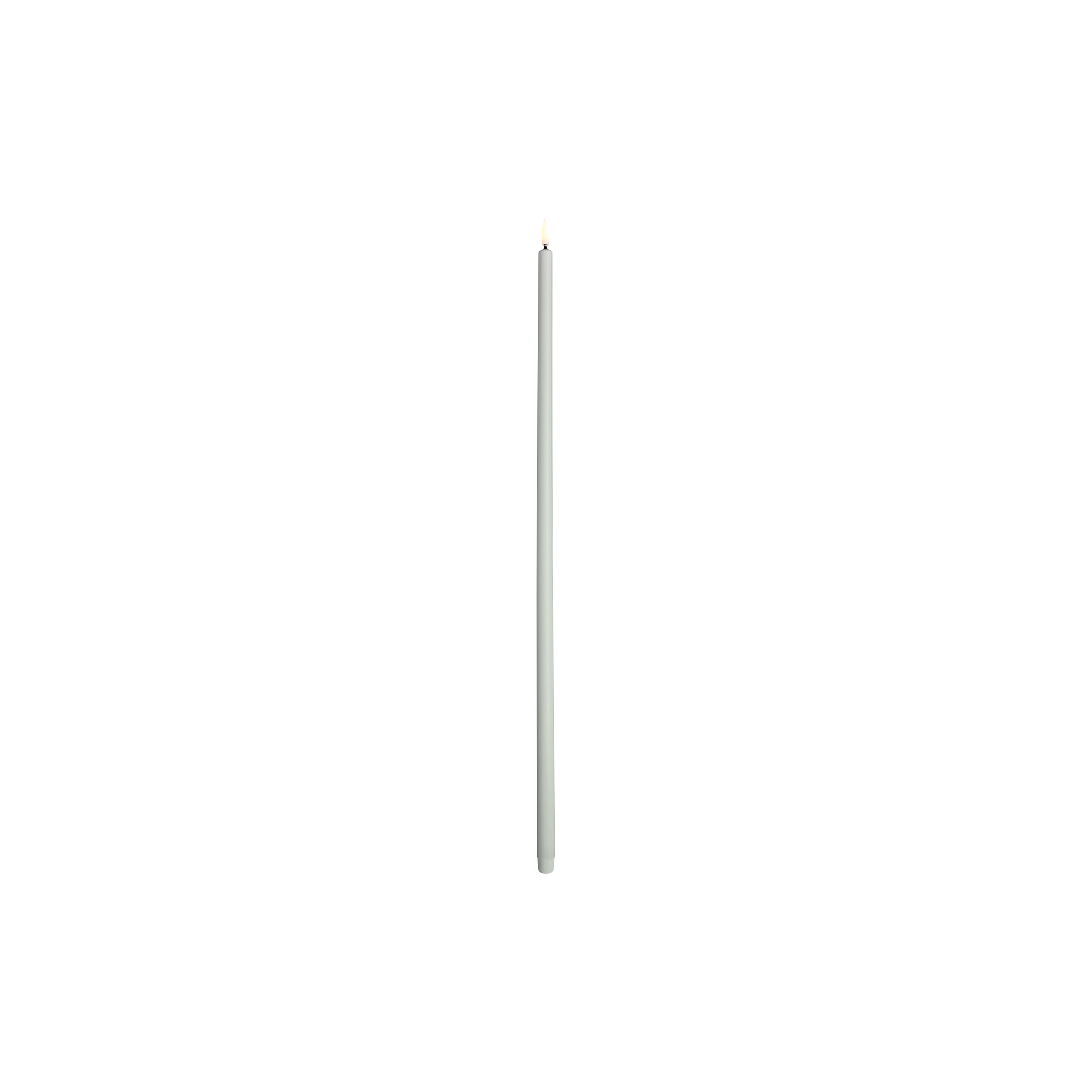 Uyuni Lighting - LED tall taper candle, dusty green - L75 cm