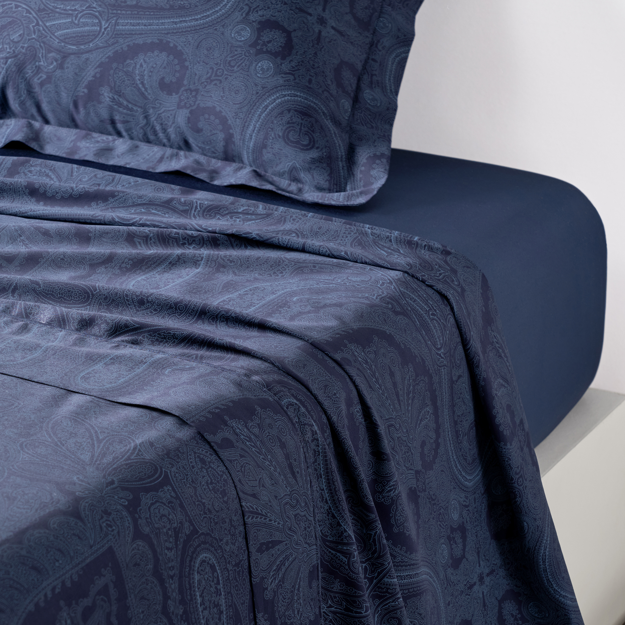 Ralph Lauren Home - Doncaster fladt lagen, navy - 180x280 cm