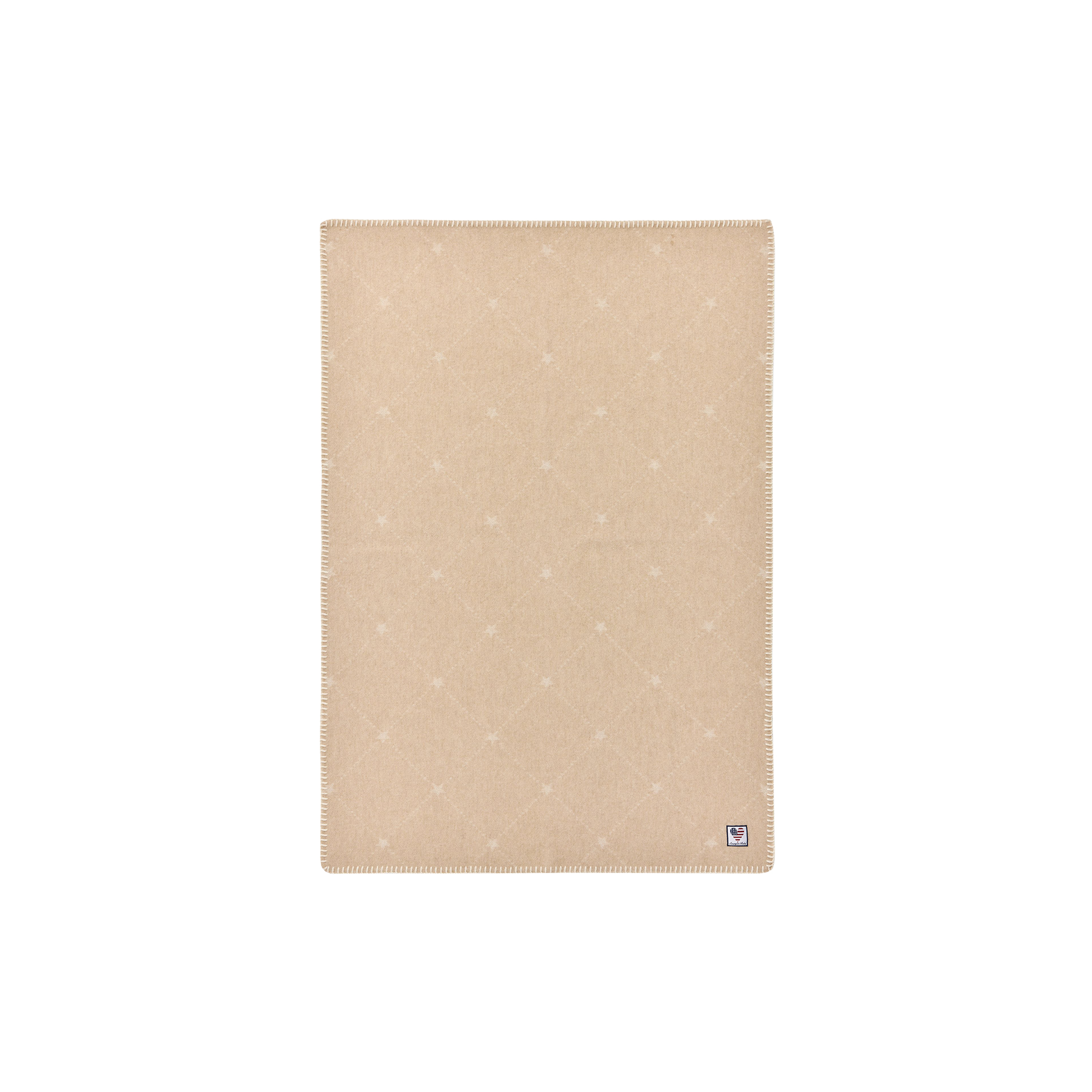 Lexington - Icons Baby Signature Star Recycled Wool Throw, beige/white