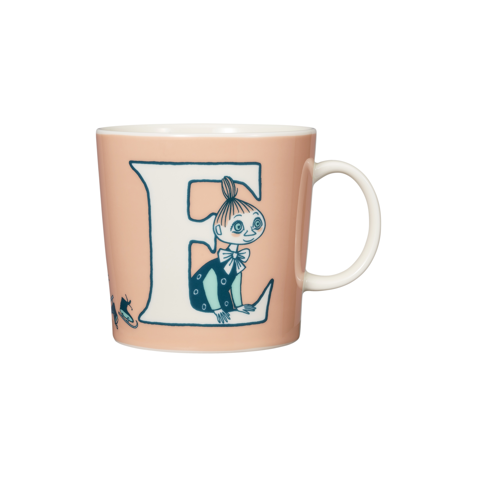Moomin Arabia - Mumi krus 40 cl Alfabet E, Alfabet kollektion