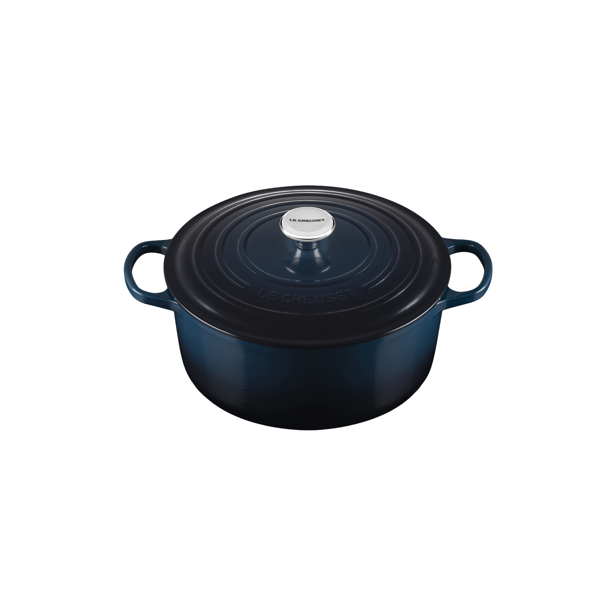 Le Creuset - Signature rund støbejernsgryde Ø 28 cm, nuit - Ø28 cm