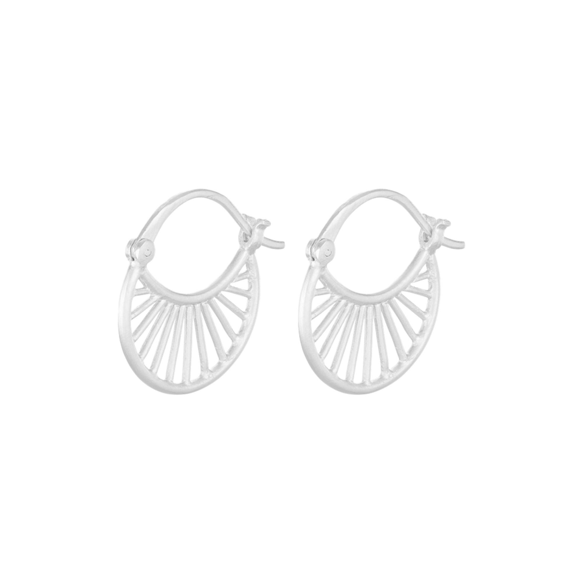 Pernille Corydon Jewellery - Small Daylight øreringe, sølv - L: 16 mm.