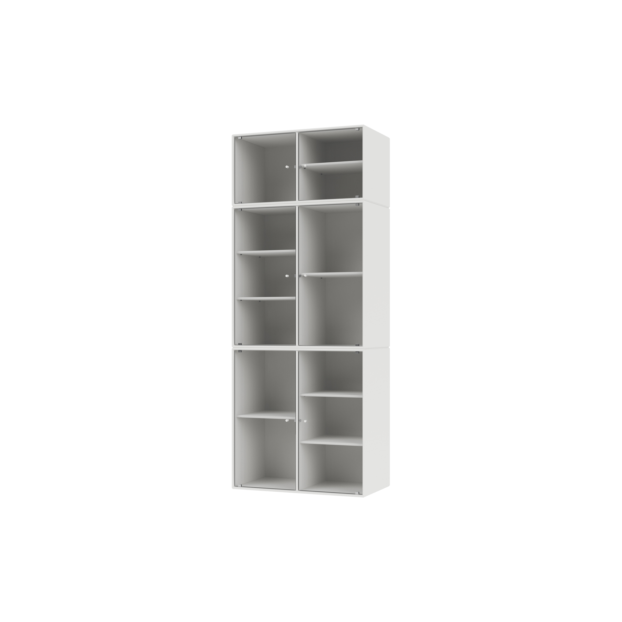 Montana Furniture - RIPPLE IV vitrineskab, 01 white