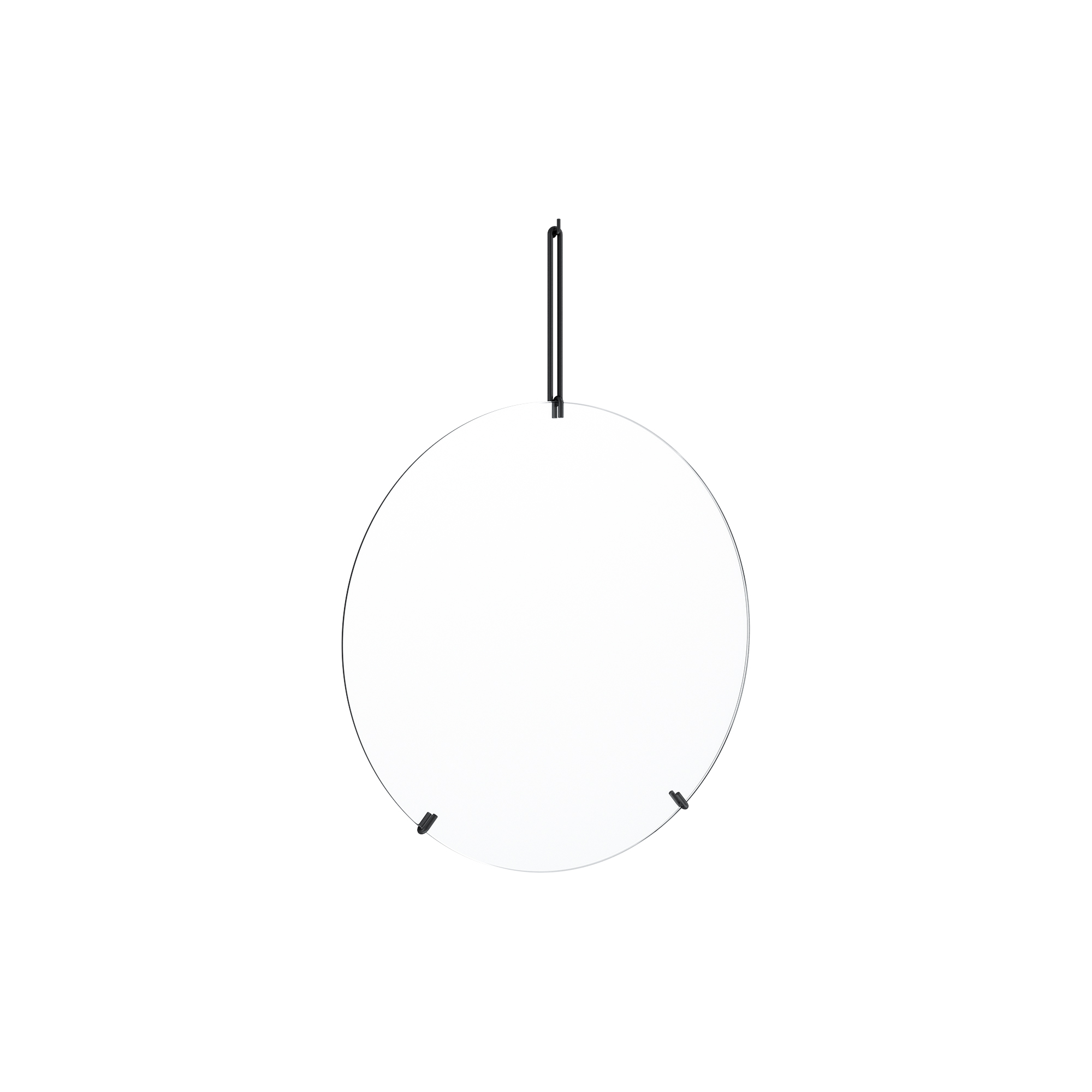 MOEBE - Wall Mirror, black - Ø50