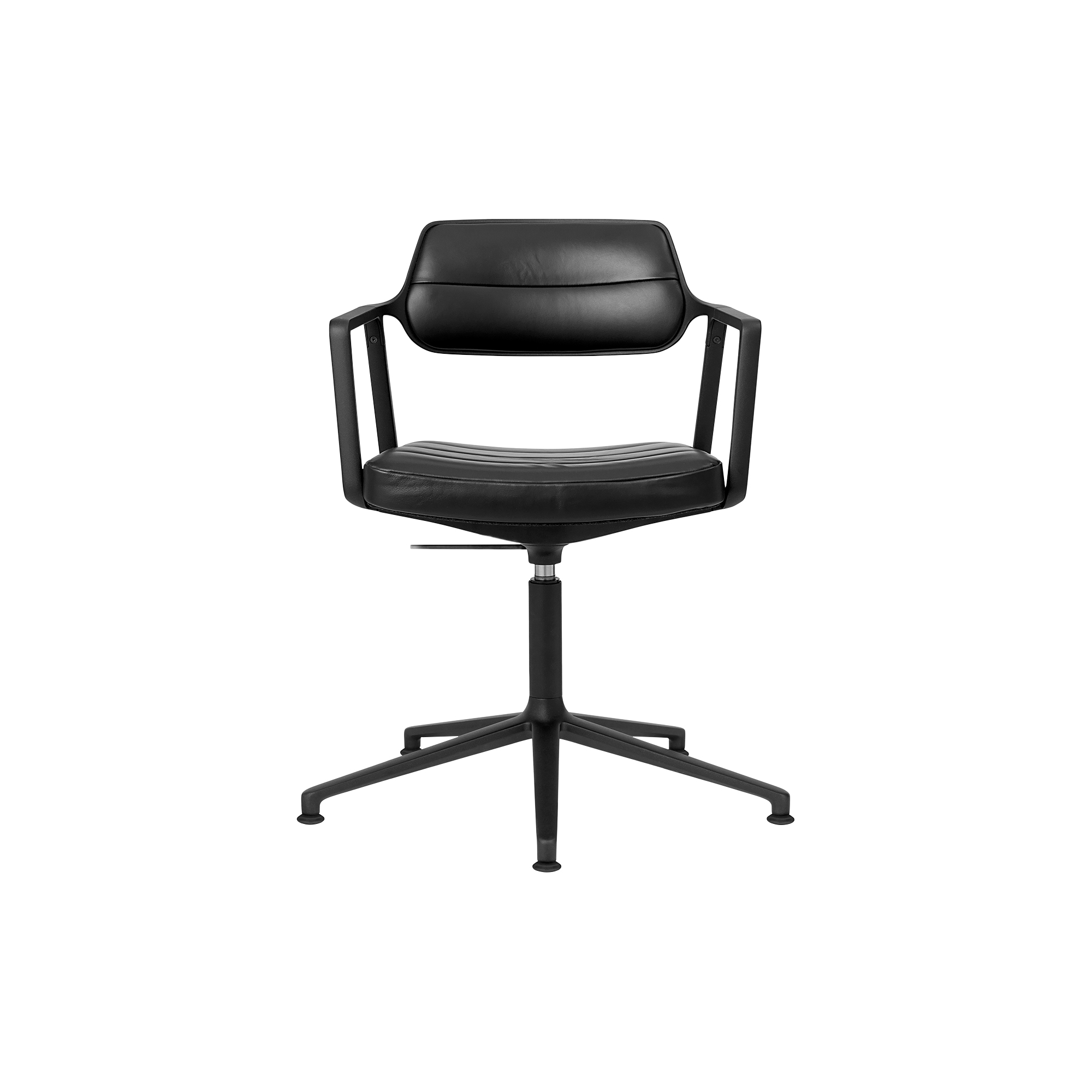 Vipp - VIPP453 Swivel+ Chair with Gliders, black/black