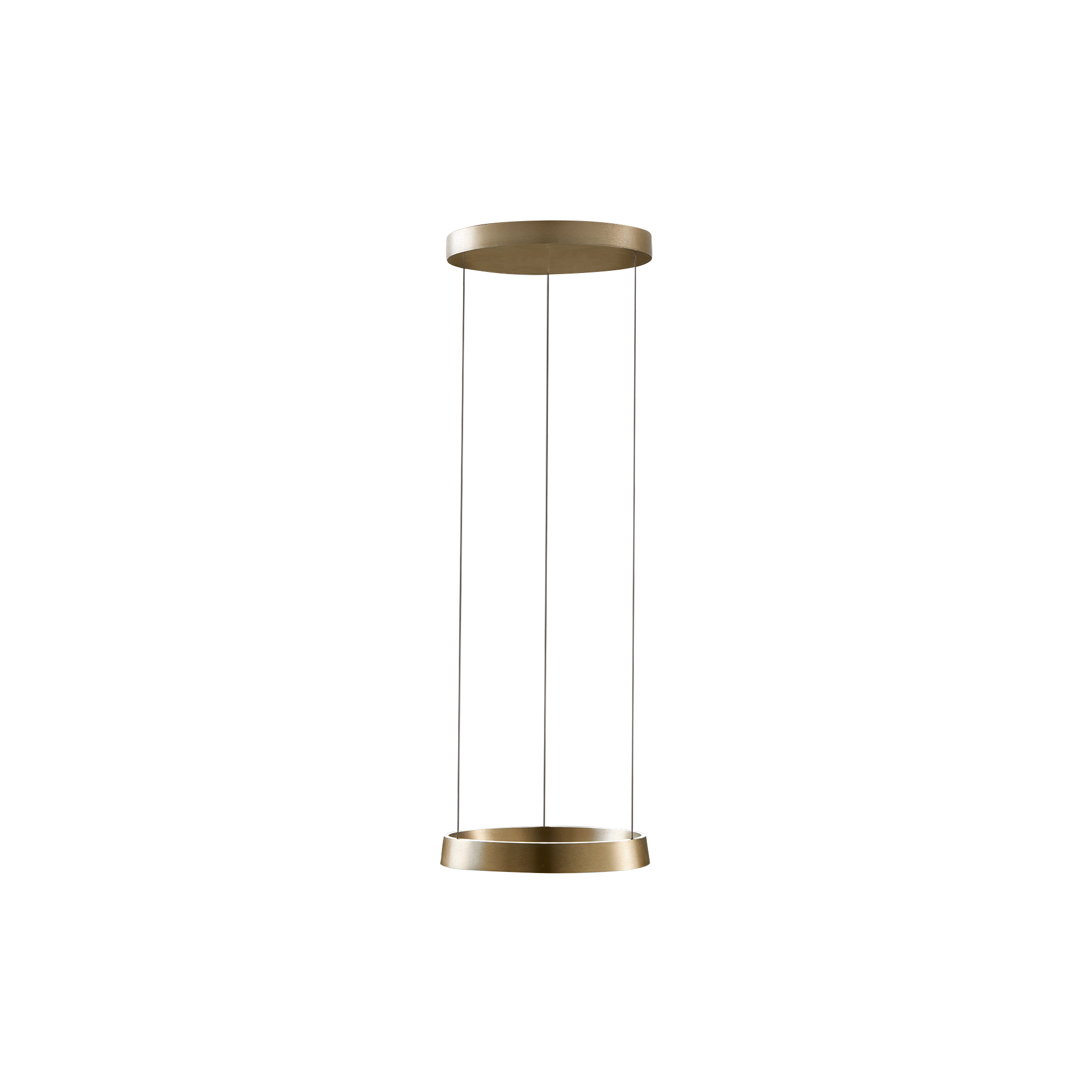 LIGHT-POINT - EDGE ROUND pendel, brass