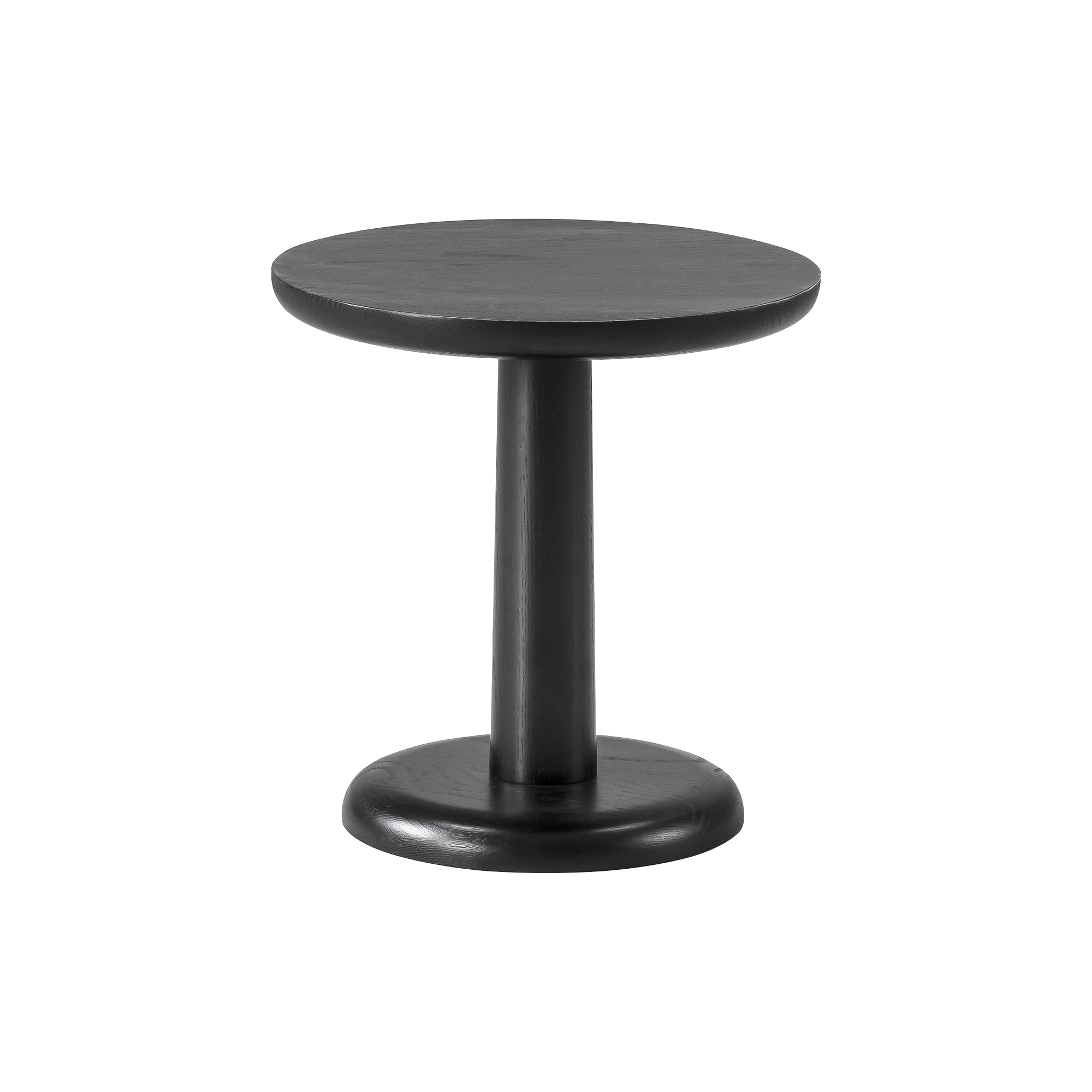 Fredericia Furniture - 1280 Pon bord, sortlakeret eg - H: 36 x Ø 35 cm.