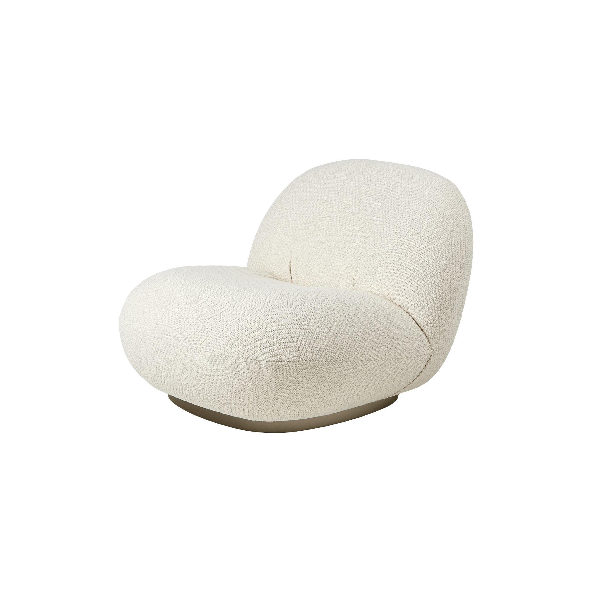 GUBI - Pacha Lounge Chair, Dora Boucle 0001 - H: 65 x B: 77 x D: 85 cm.