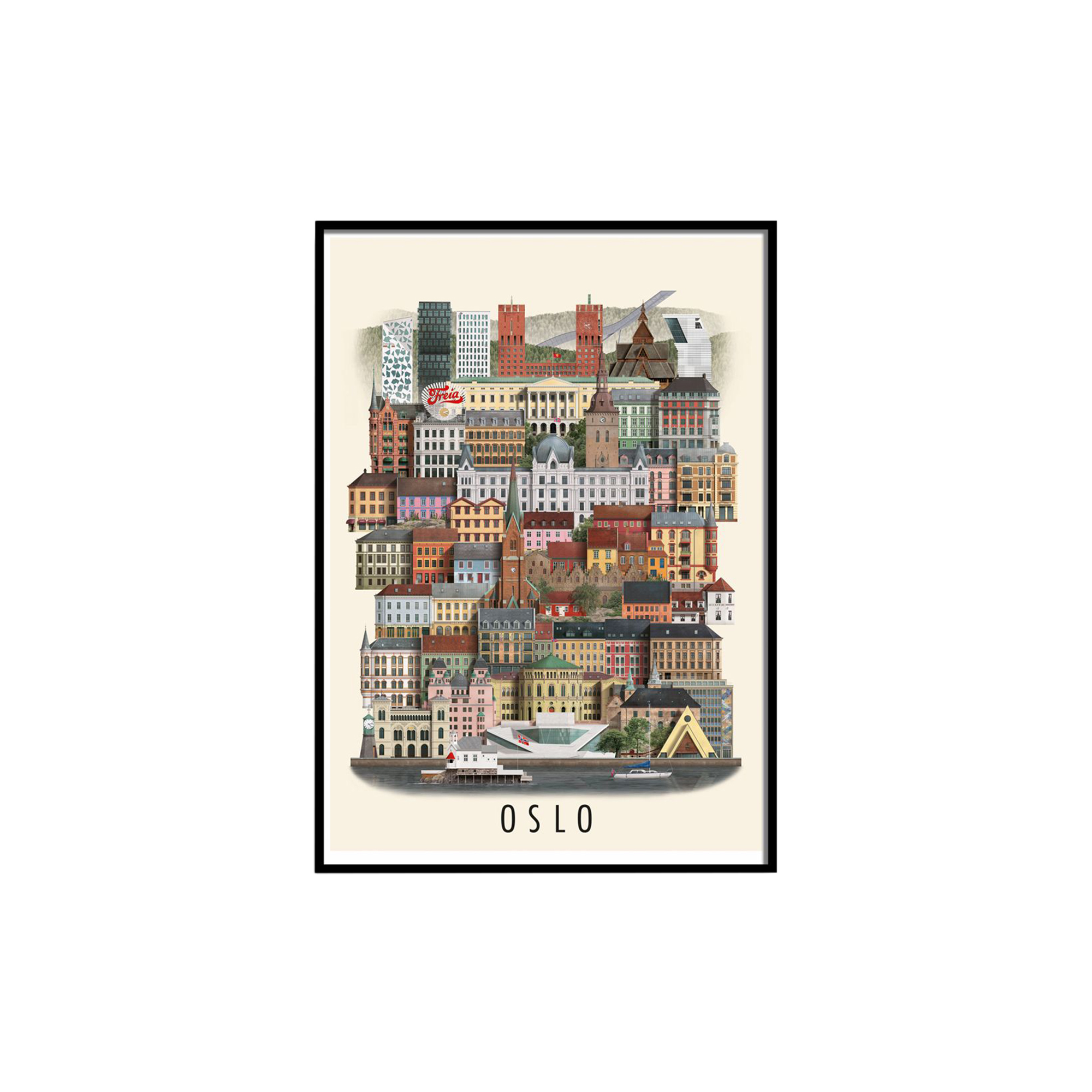 Martin Schwartz - Oslo plakat - A3
