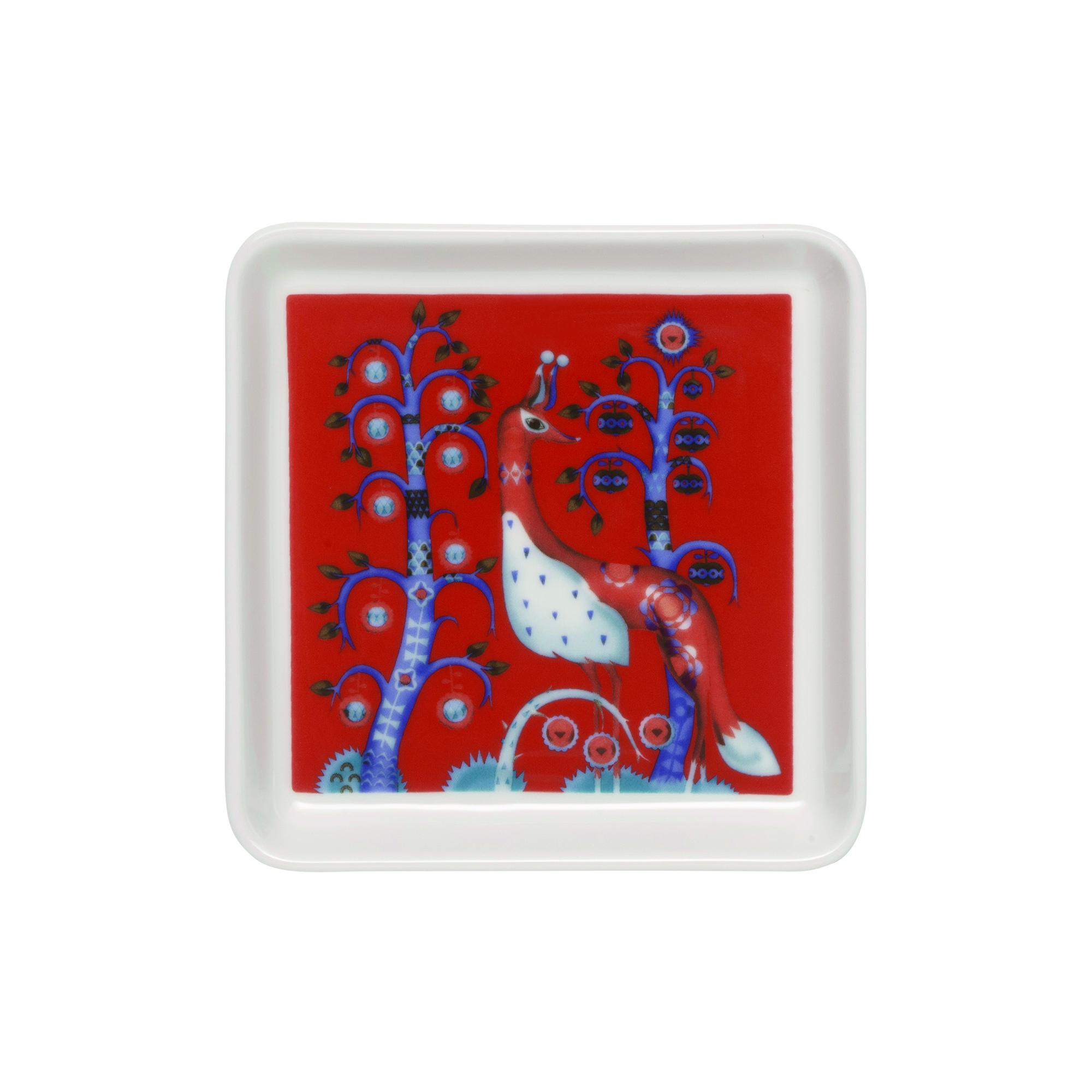 Iittala - Taika firkantet tallerken, rød